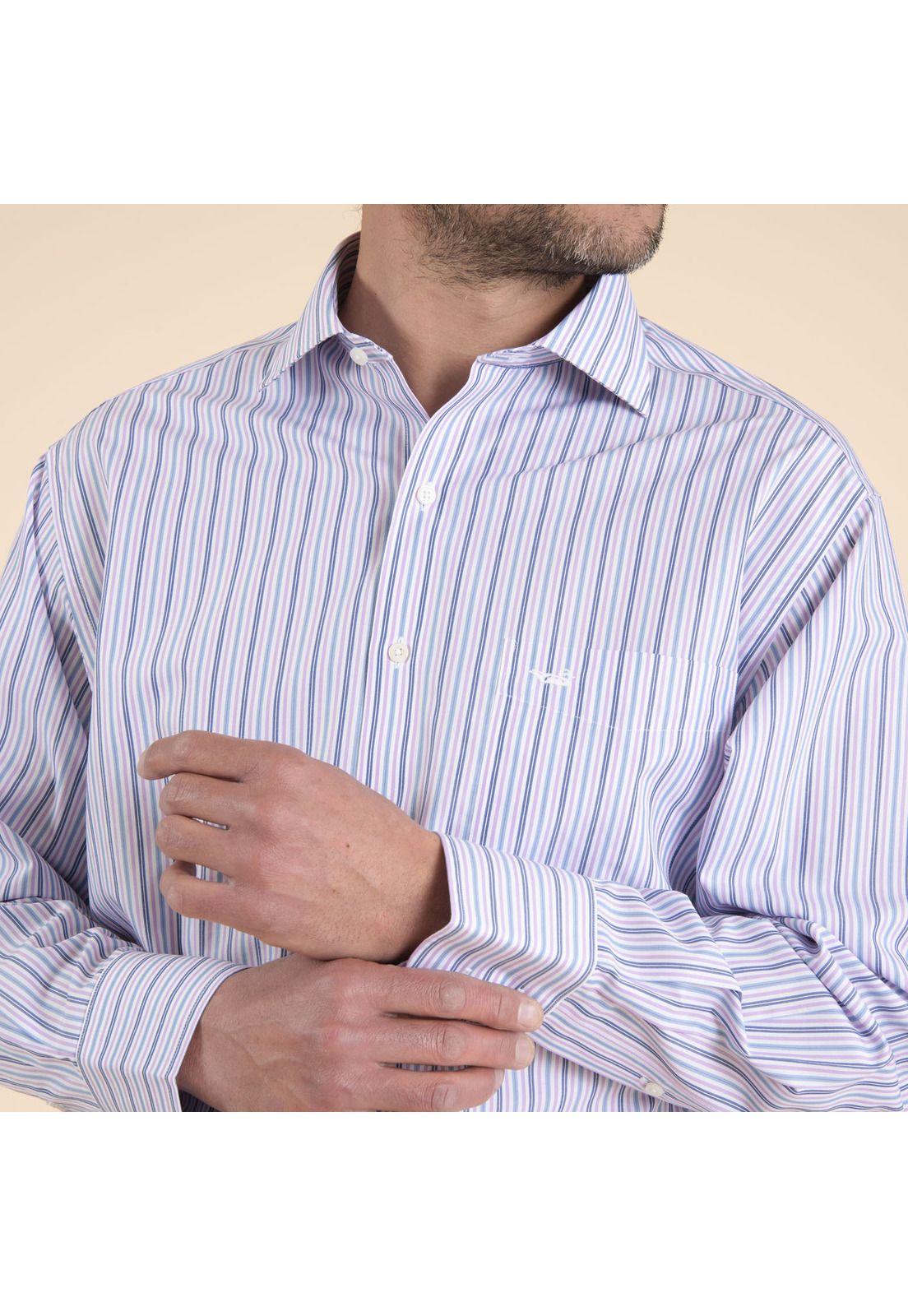 Camisa Hombre Libre De Arrugas Pc Morado-4
