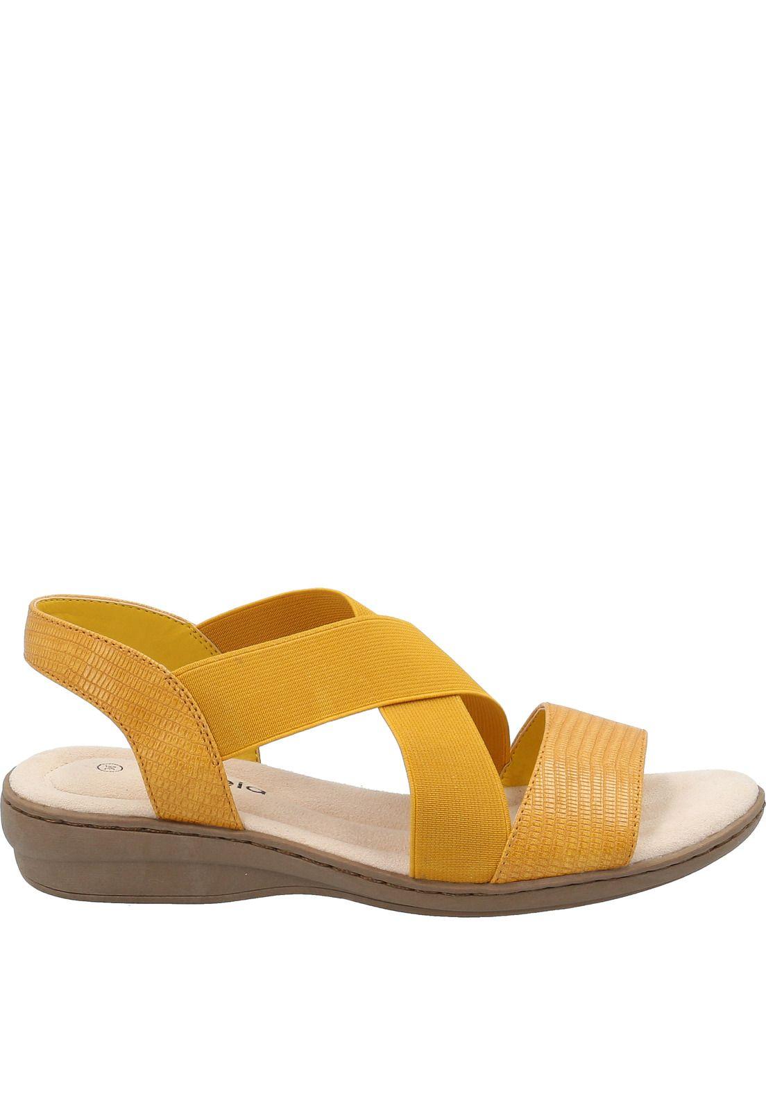 Sandalia Mujer Bowee Mostaza-1