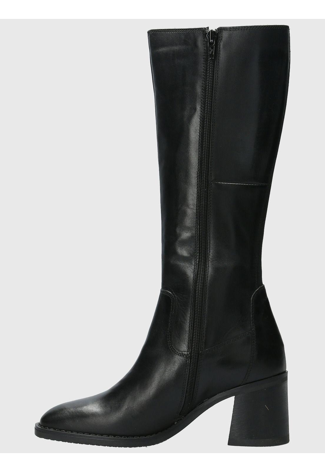 Bota Cuero Mujer Ruphel Negro-5