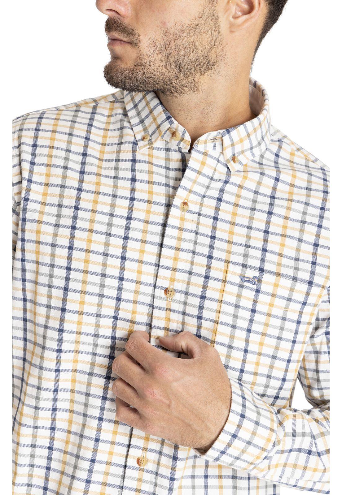 Camisa M/L Hombre Viyellabut Amarillo-7