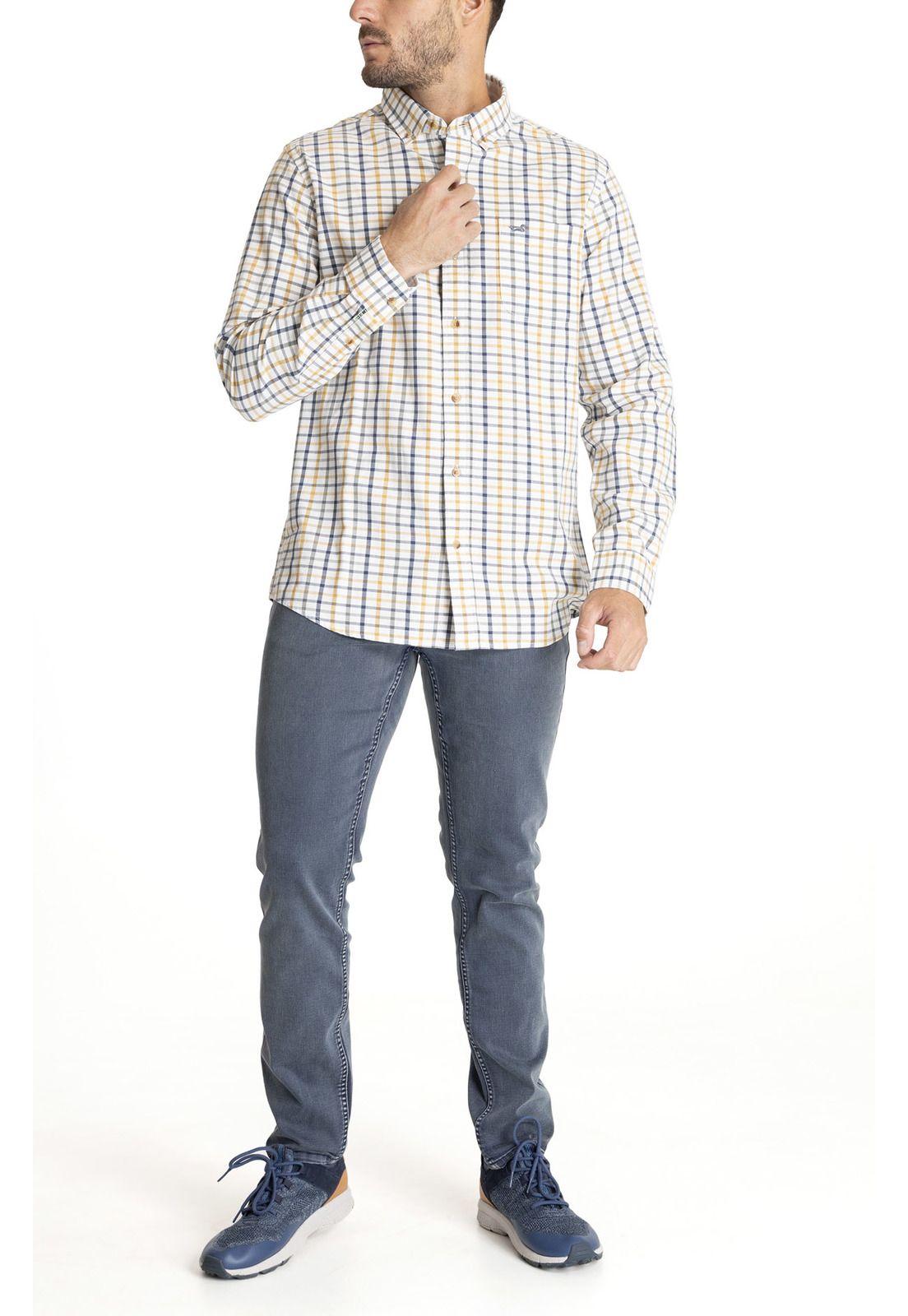 Camisa M/L Hombre Viyellabut Amarillo-8