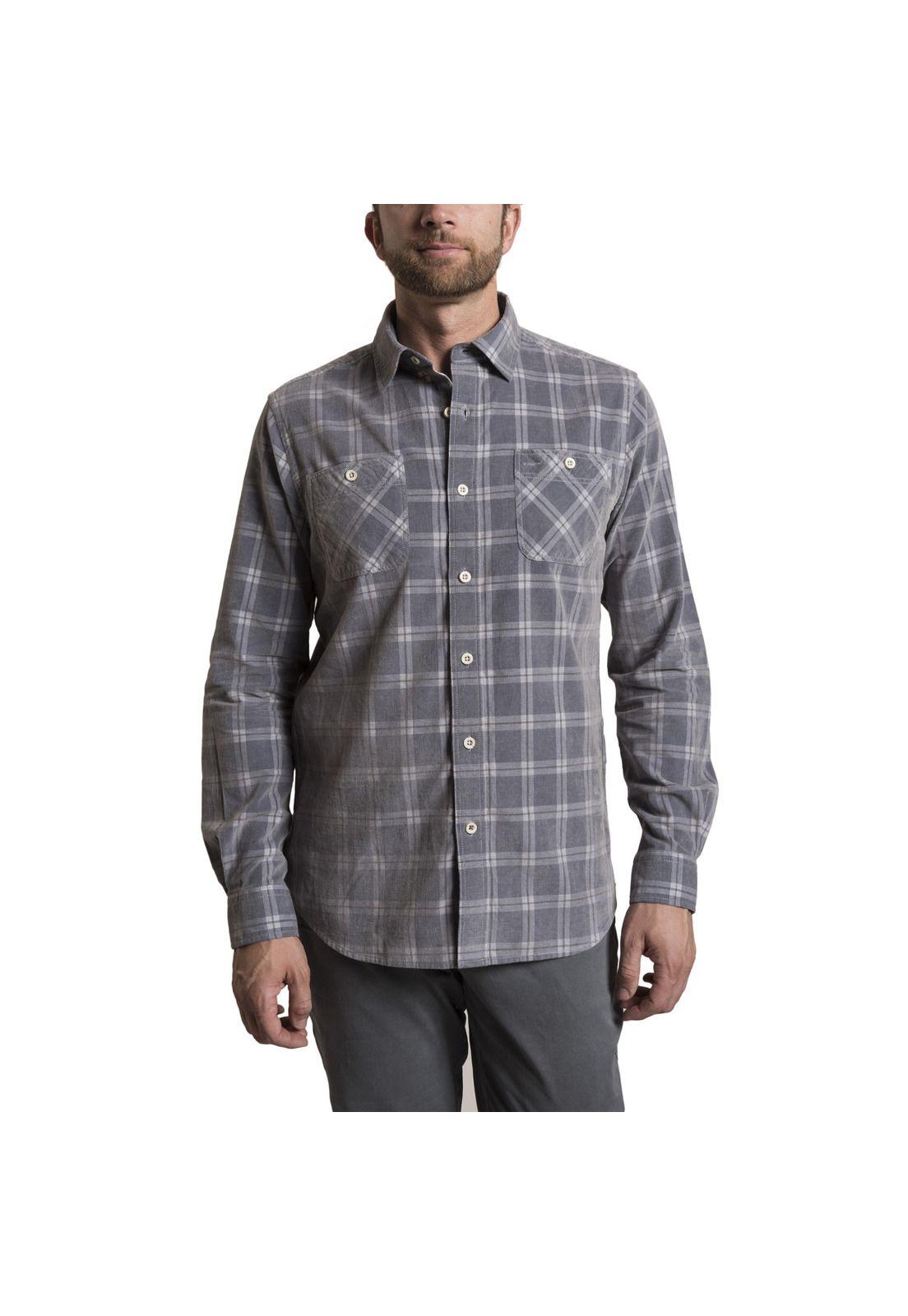 Camisa Cord Tartan Rockford Gris-0