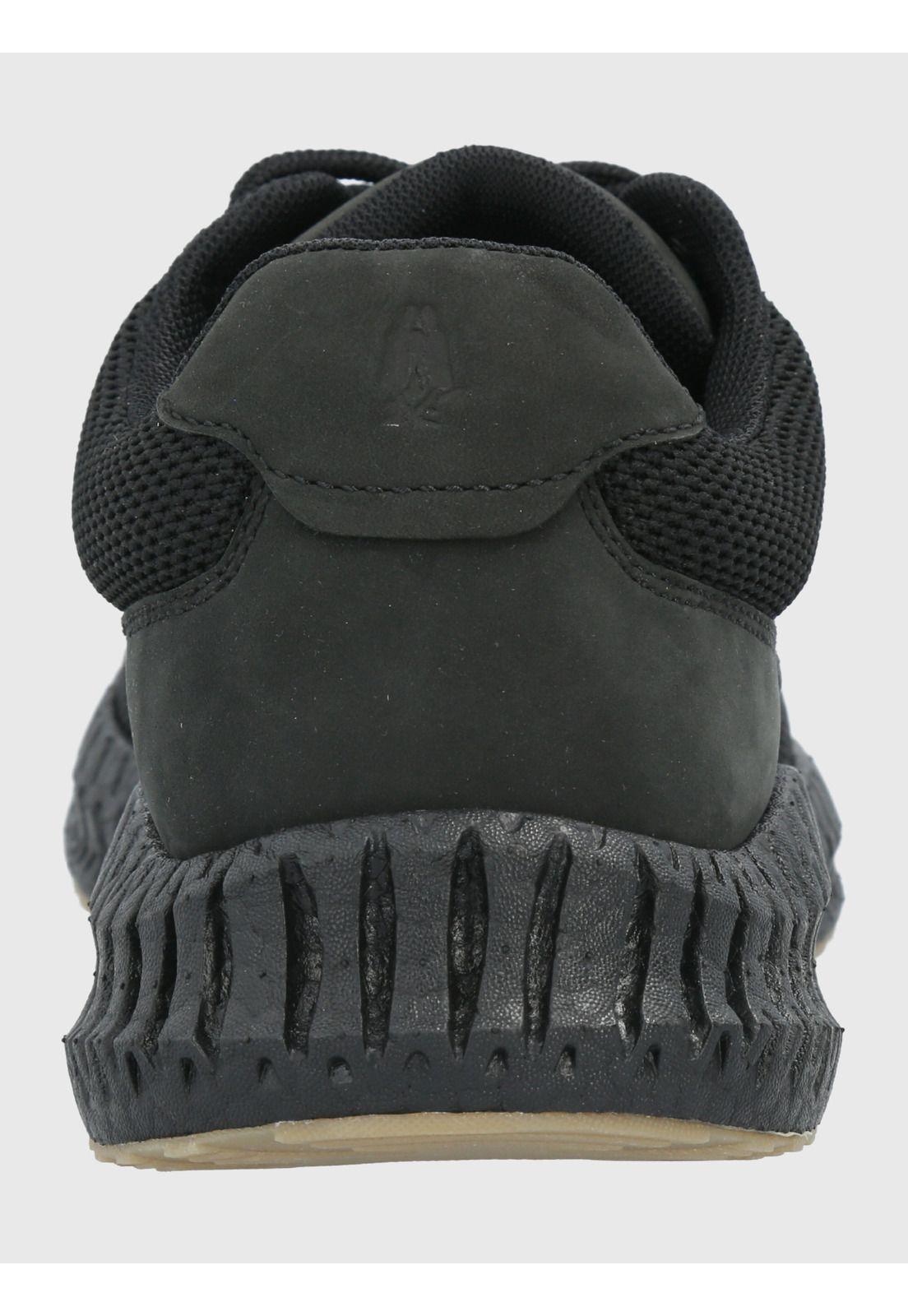 Zapatilla Negro Hombre Spinal Knit Lace -5