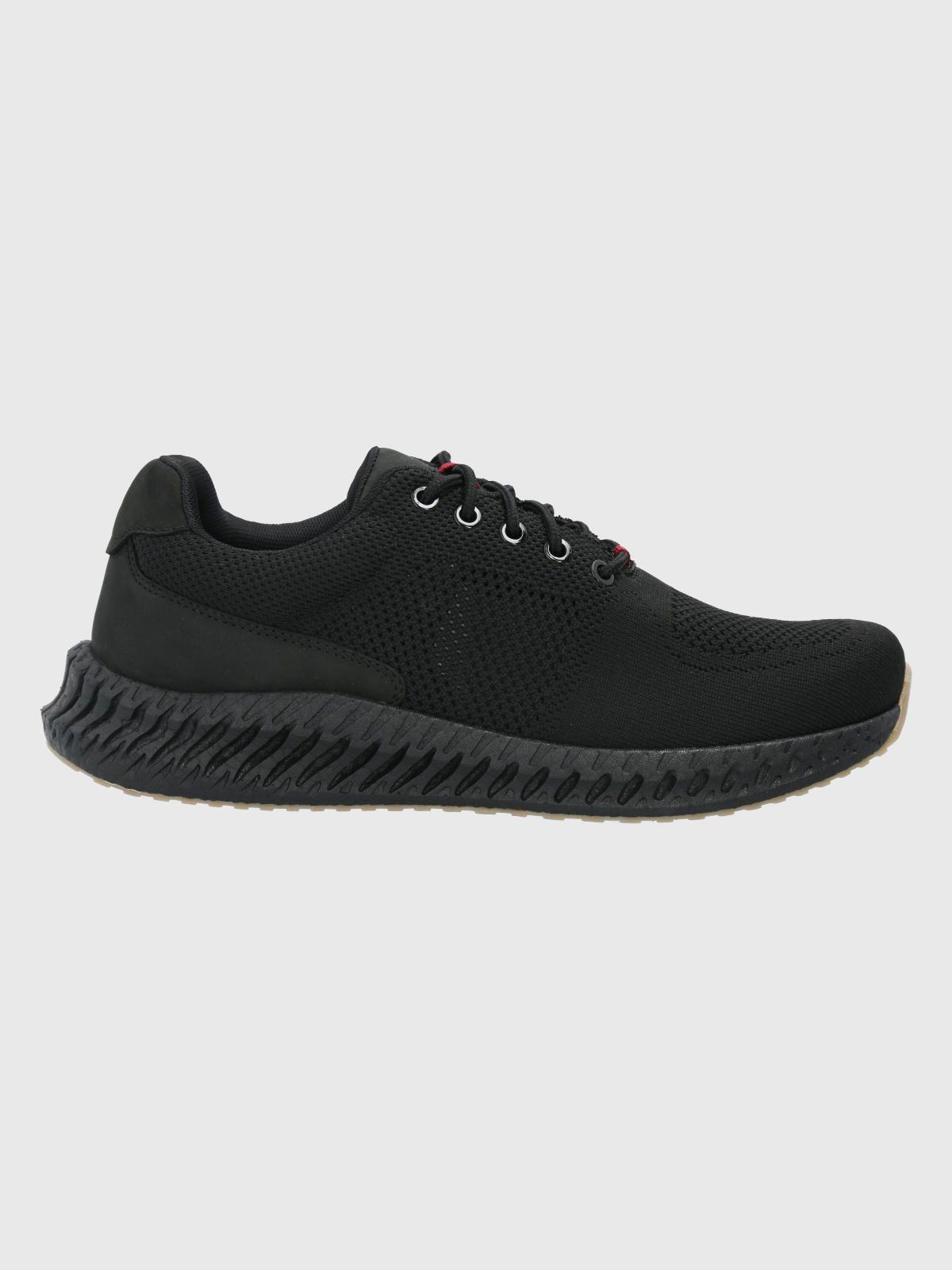 Zapatilla Negro Hombre Spinal Knit Lace -1