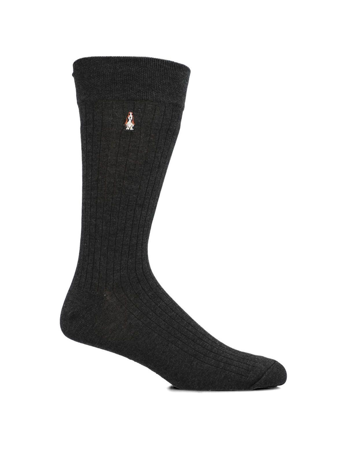 Calcetín Algodón Hombre C Cuff Classic Gris-0