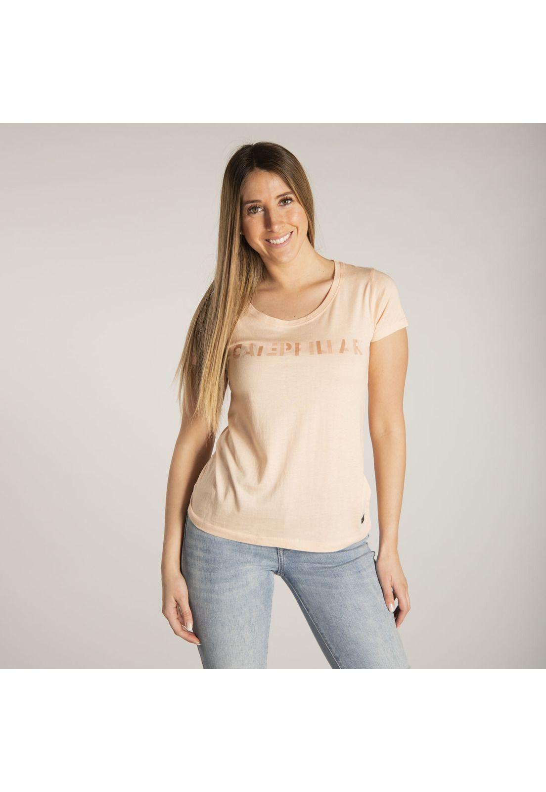 Polera M/C Mujer W Vrstl Ss Graphic T Rosado-0