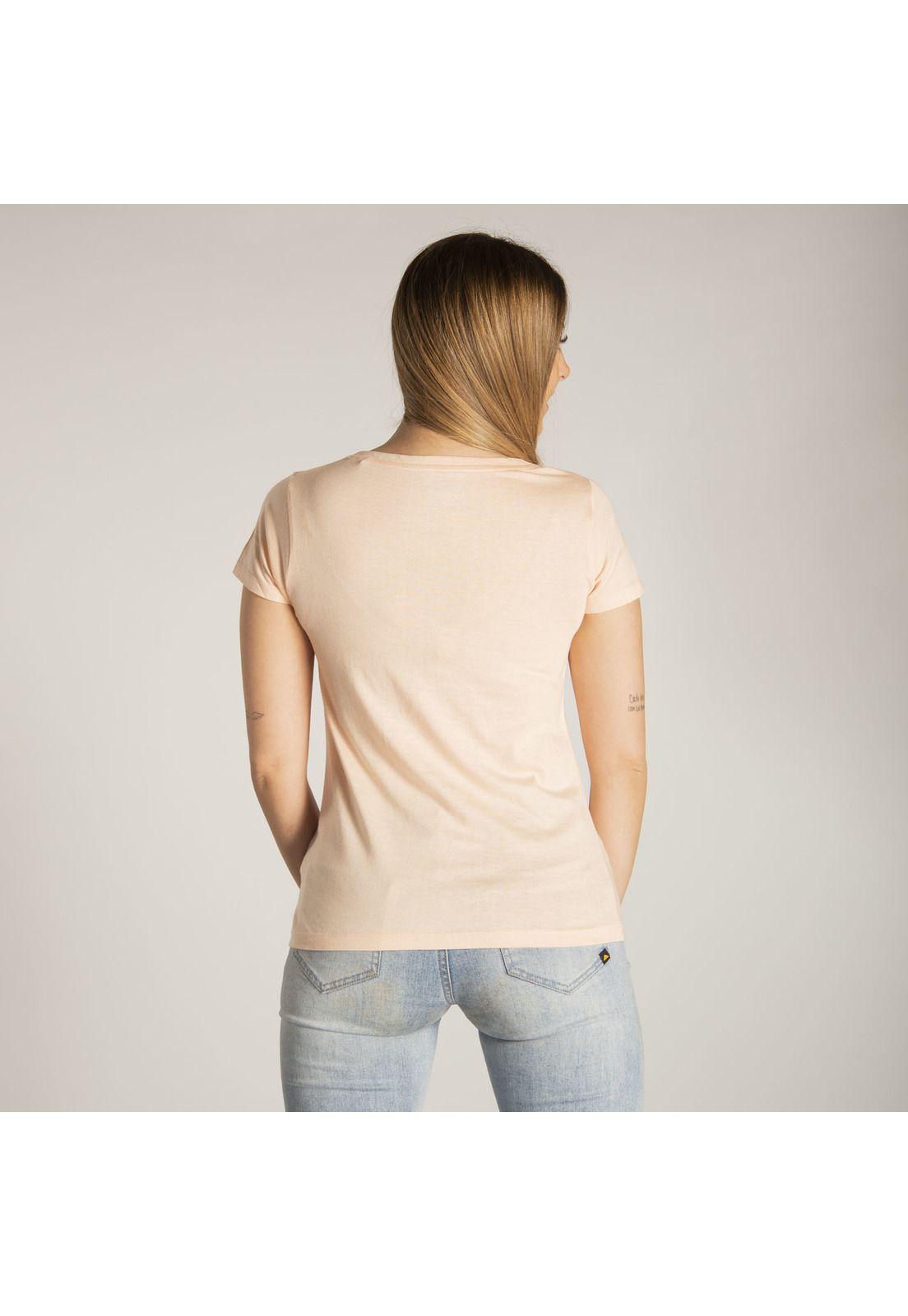 Polera M/C Mujer W Vrstl Ss Graphic T Rosado-2