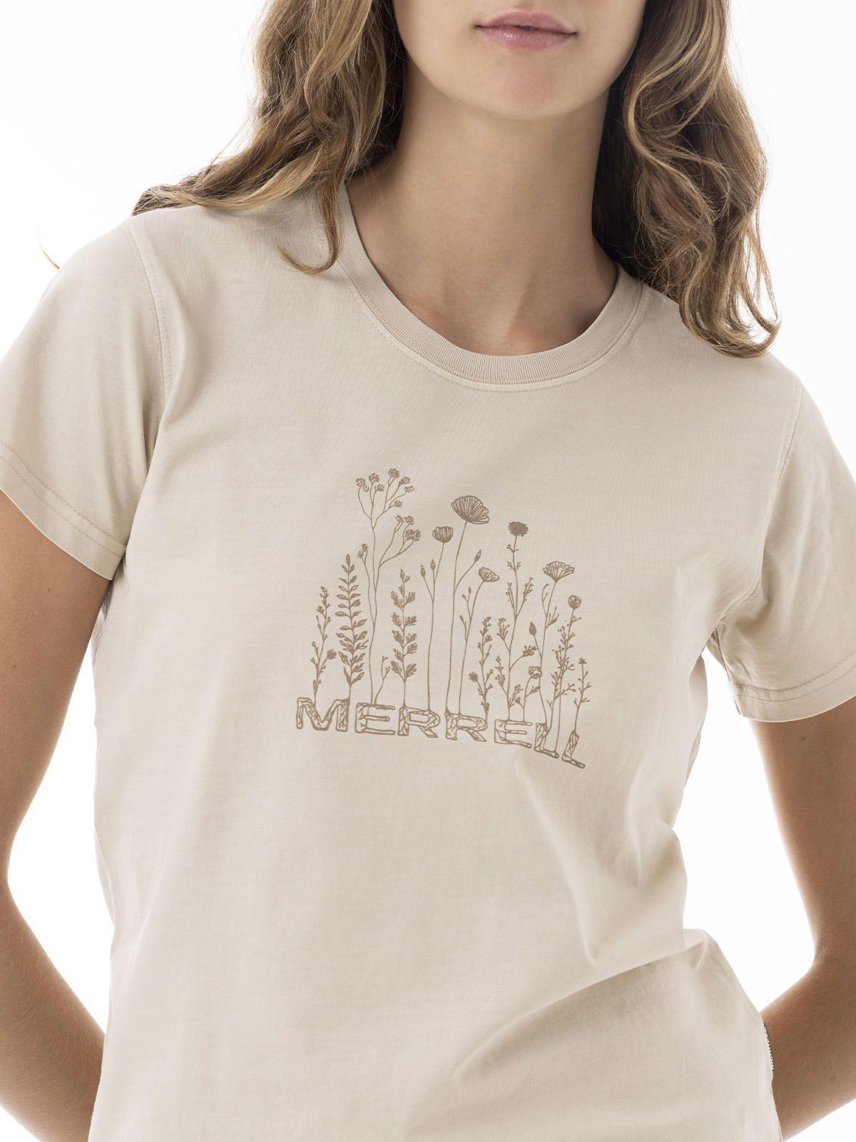 Polera Manga Corta Mujer Graphic Beige-1