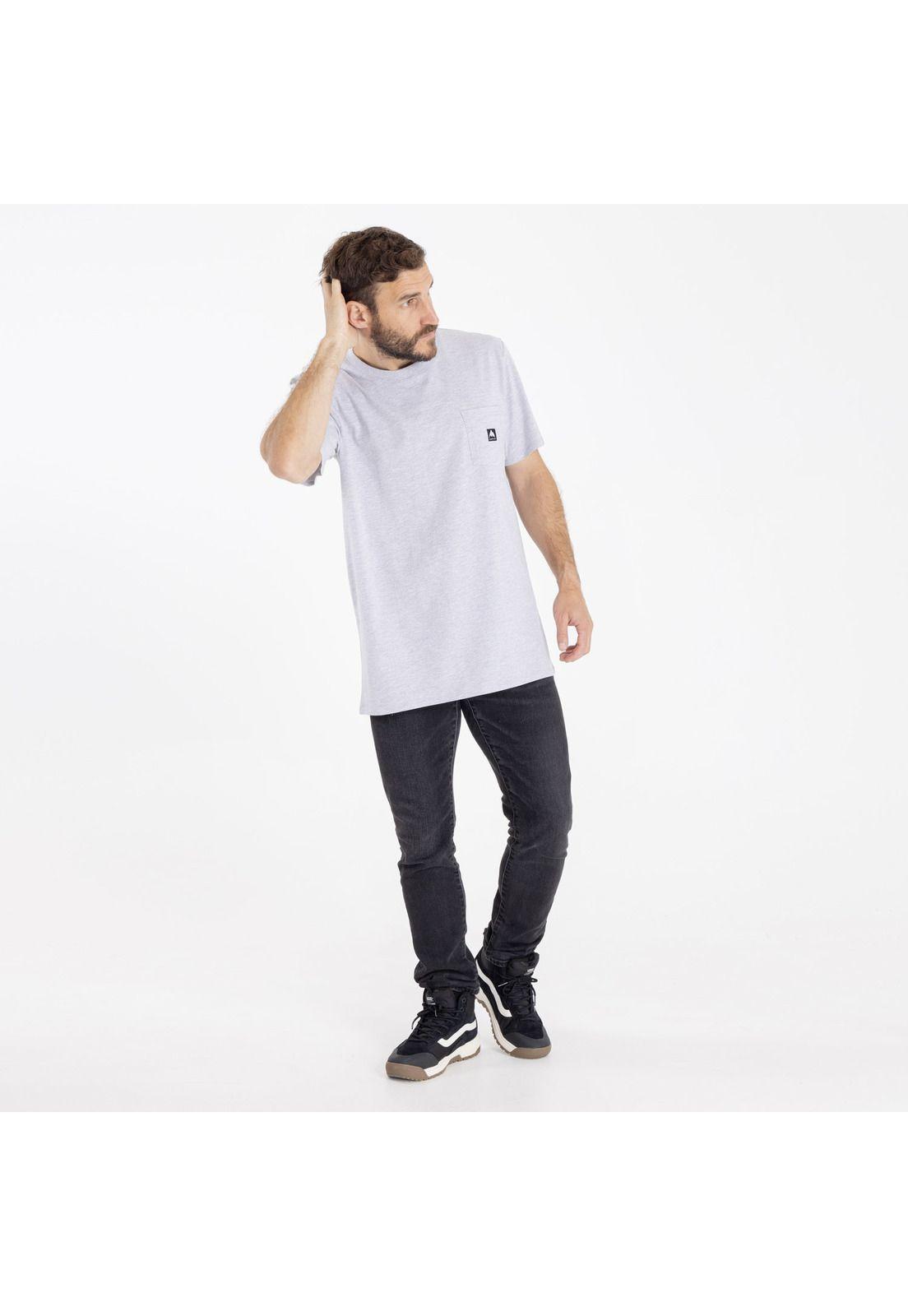 Polera Manga Corta Colfax Ii Gris Hombre-4