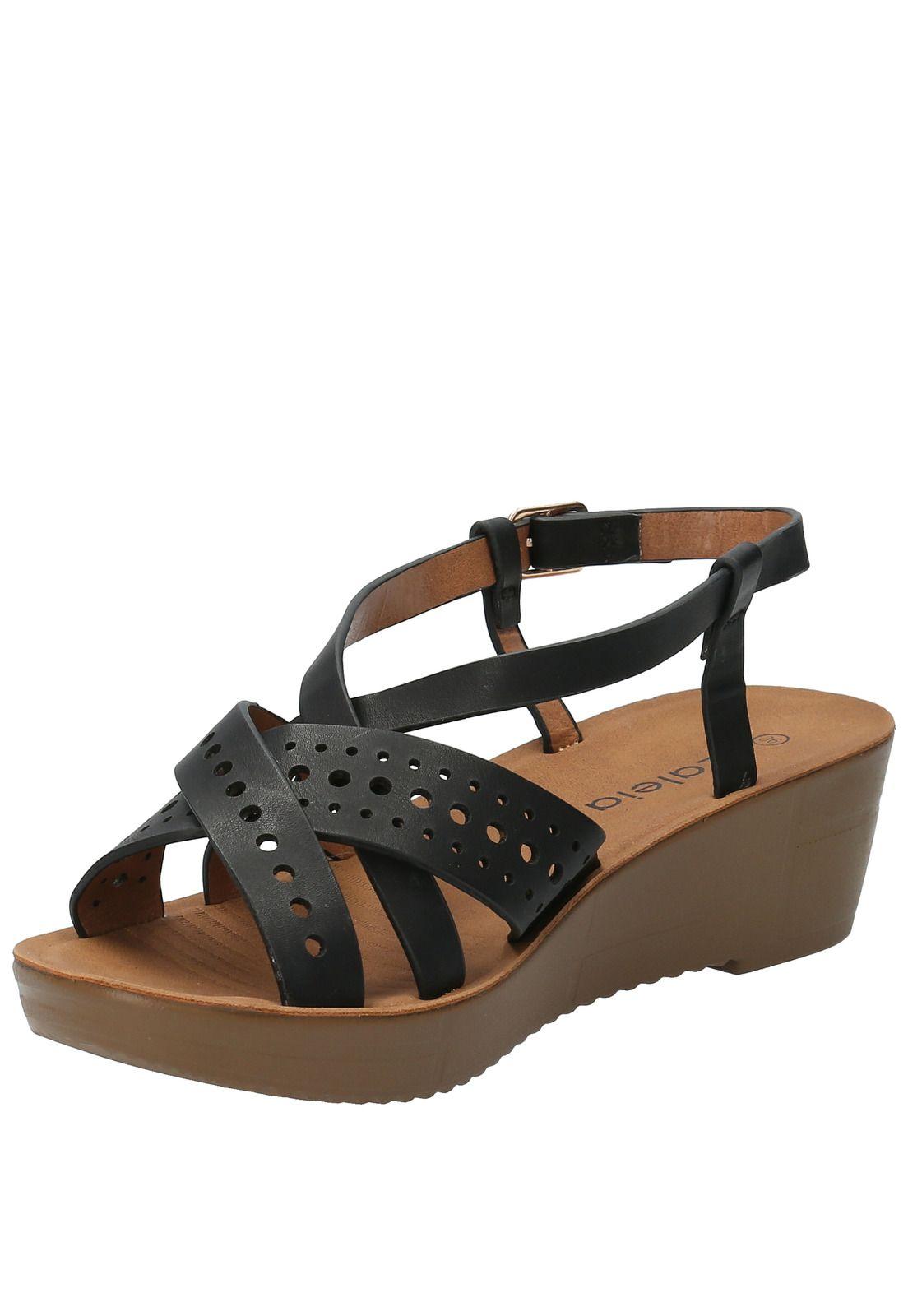 Sandalia Effie Negro Mujer-4