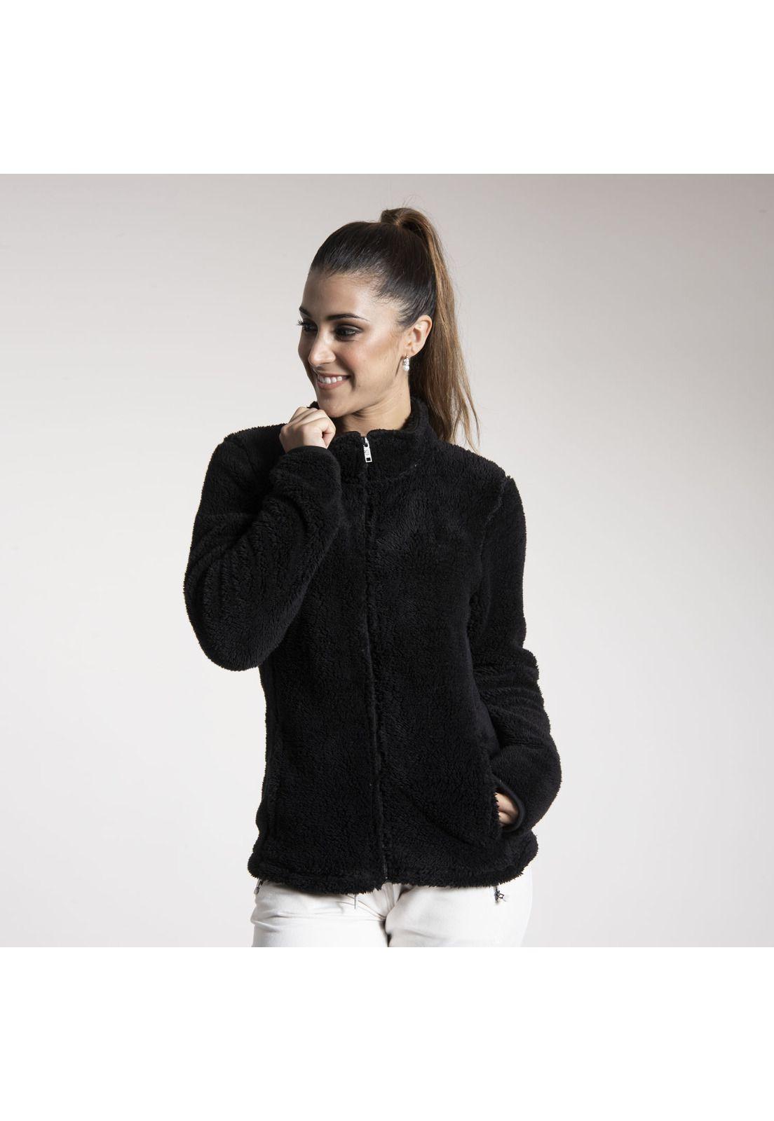 Polar Mujer Shaggy  Isha Negro-0