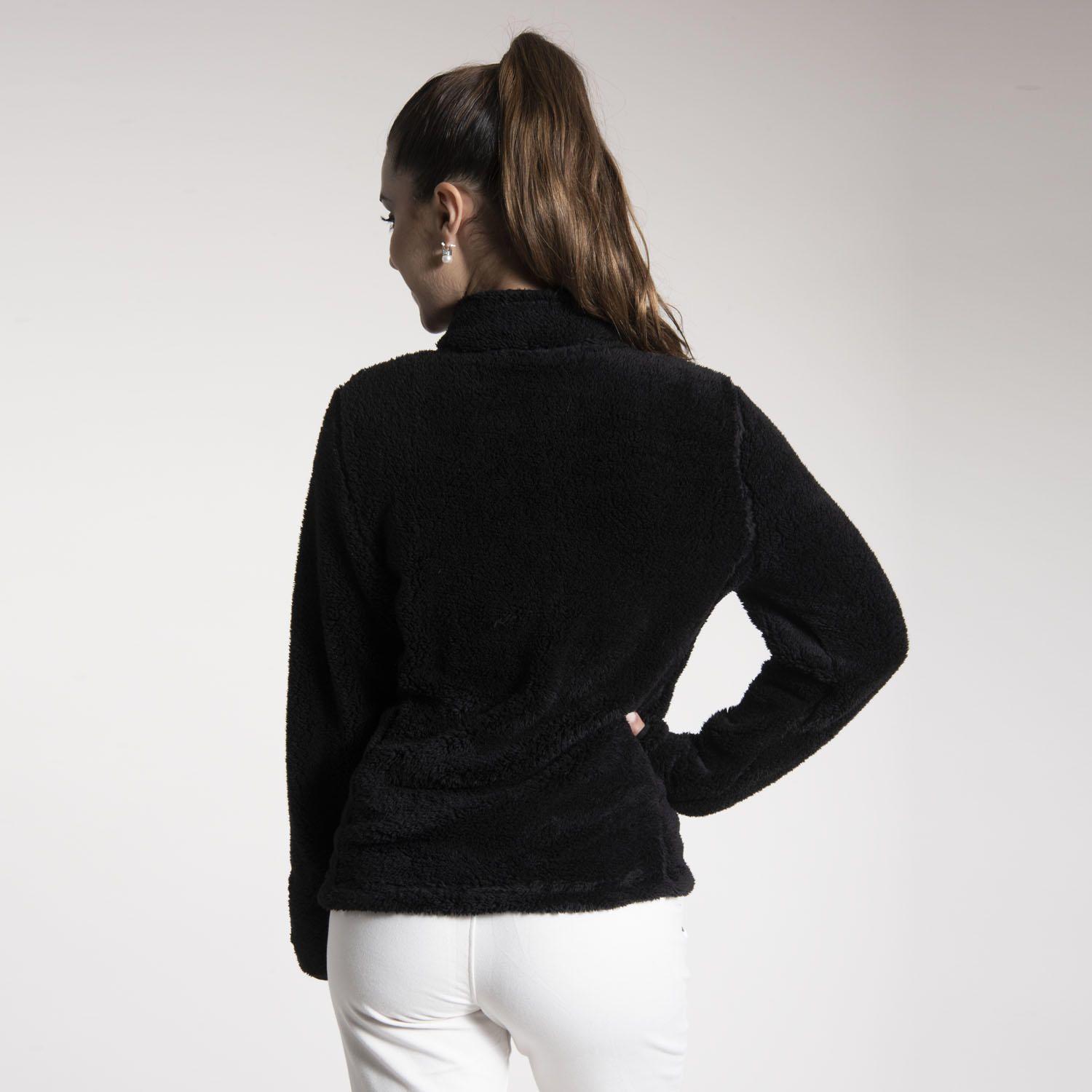 Polar Mujer Shaggy  Isha Negro-2