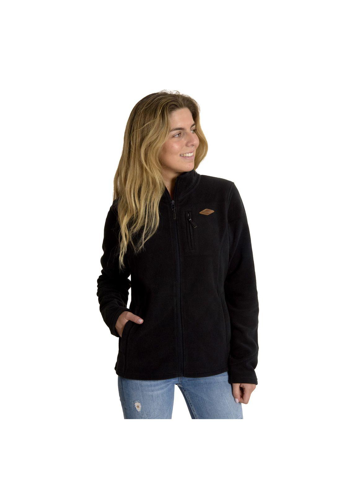 Polar Mujer W Kata Knitted Fz Negro-0