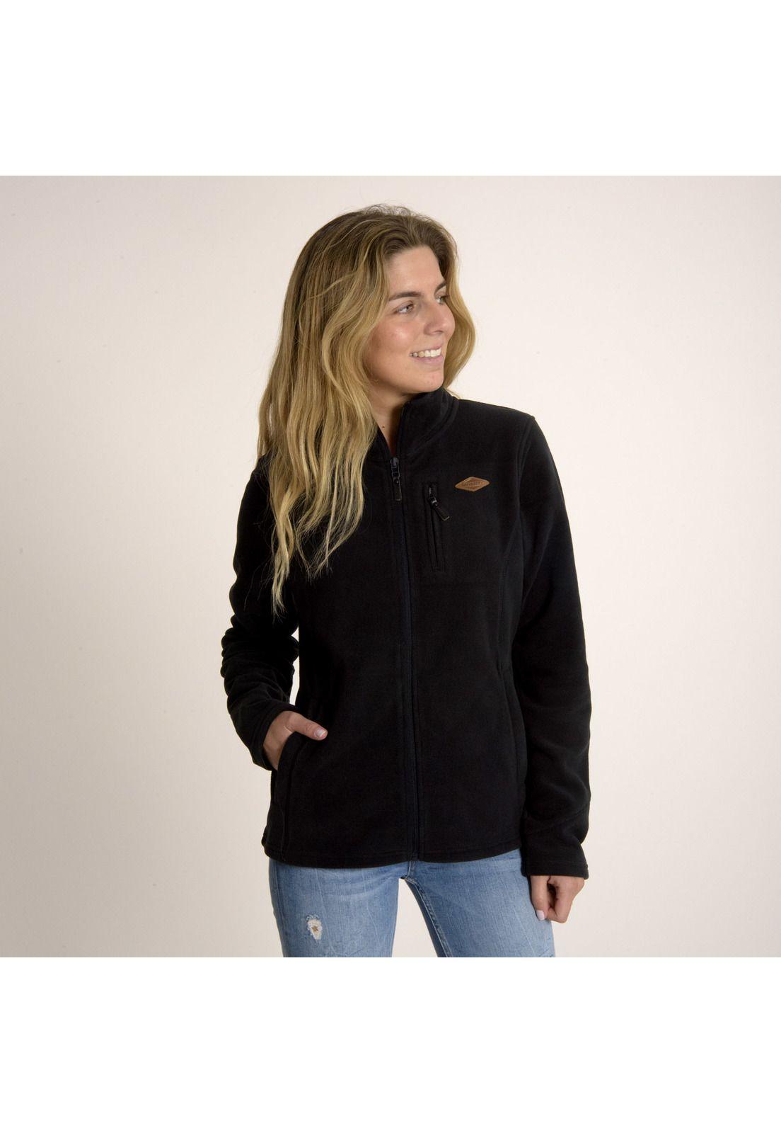 Polar Mujer W Kata Knitted Fz Negro-1