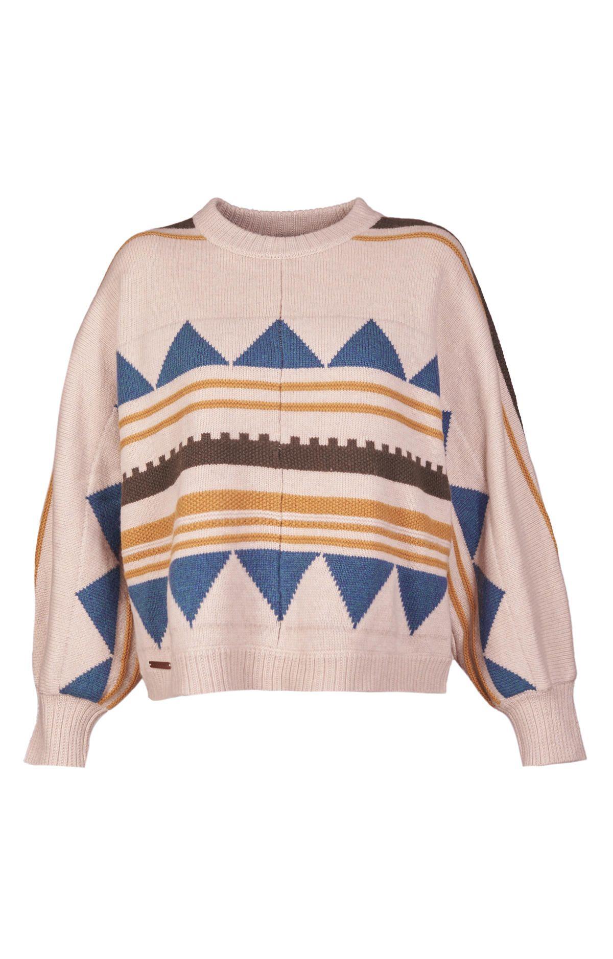 Sweater Lana Mujer Carmin Mostaza-0