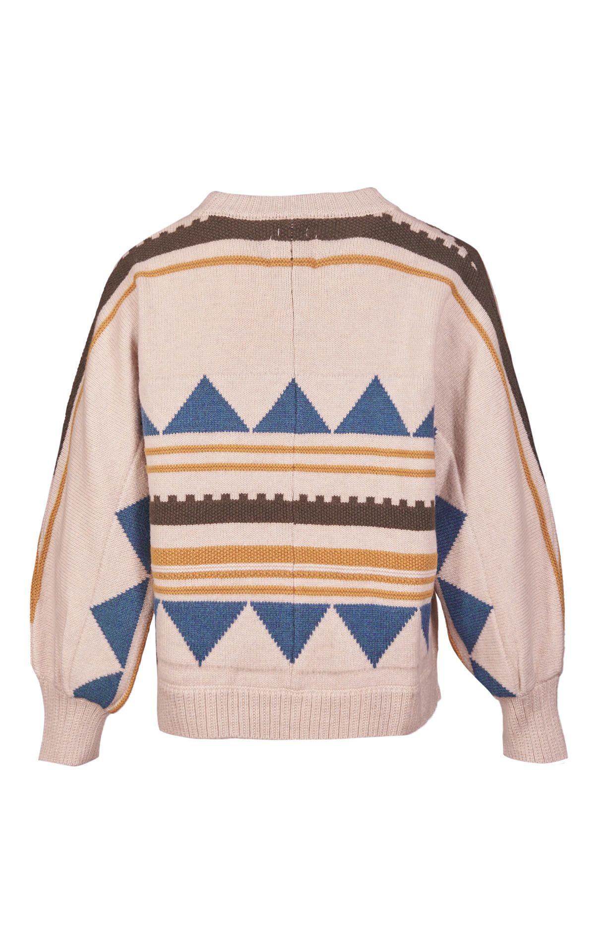 Sweater Lana Mujer Carmin Mostaza-1