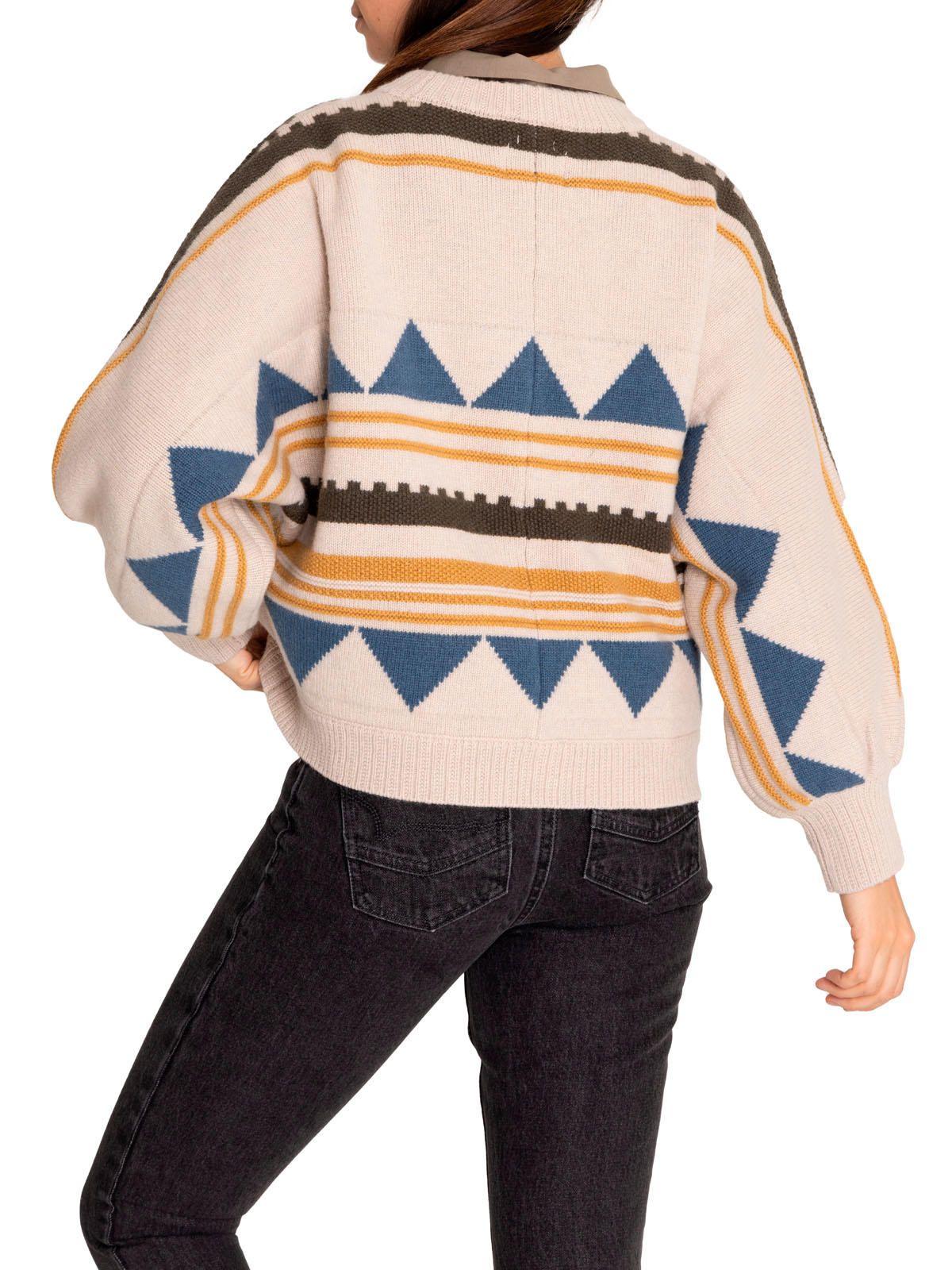 Sweater Lana Mujer Carmin Mostaza-6