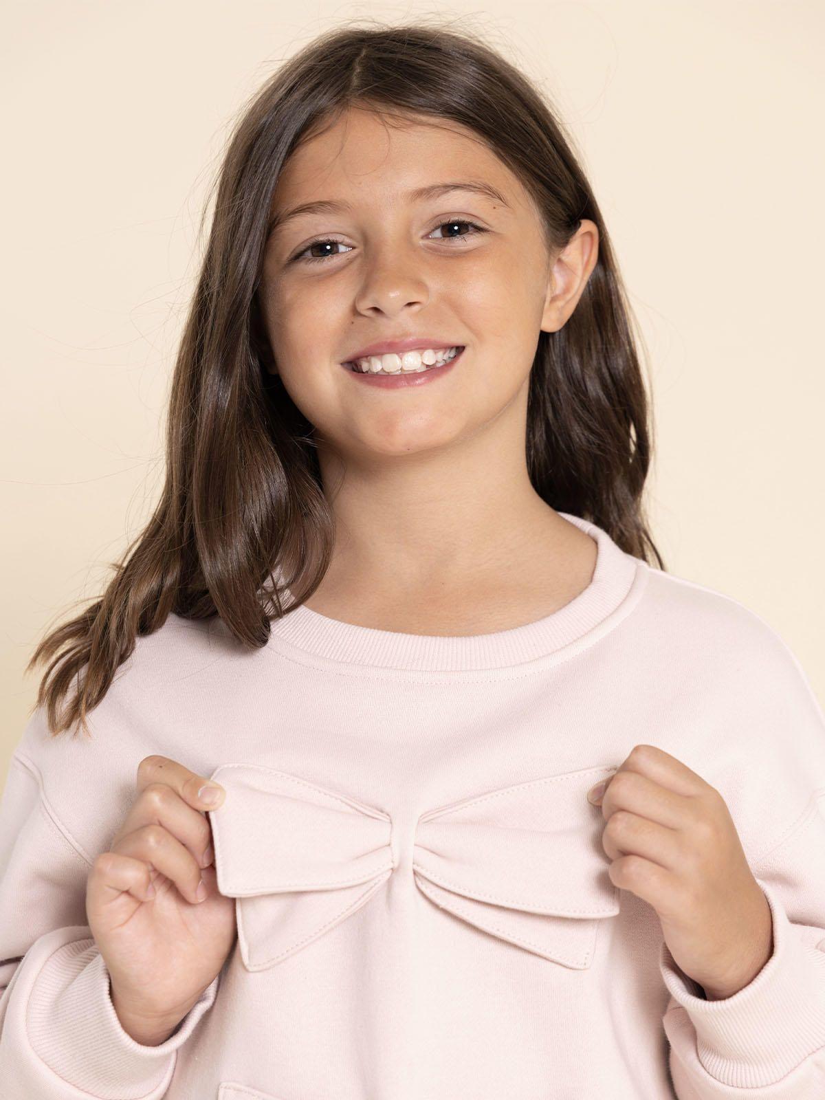 Poleron Cinta Niña Rosado-3