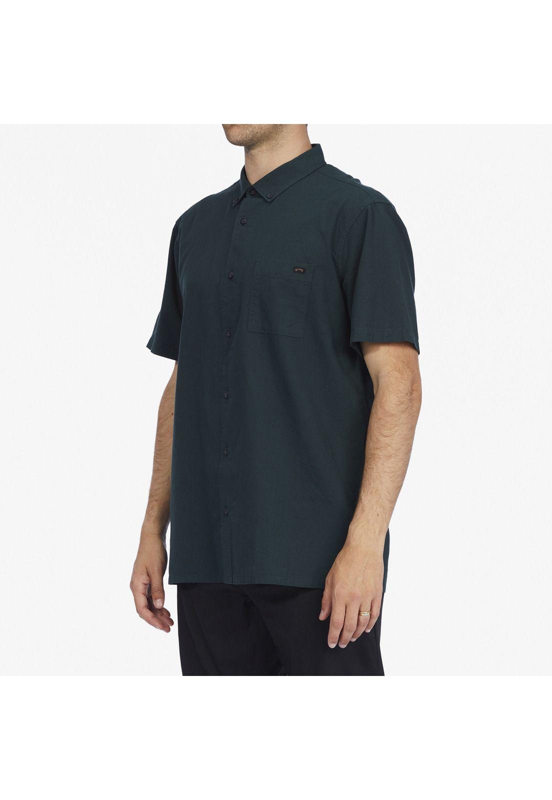 Camisa M/C All Day Ss M Wvtp Verde Hombre-3