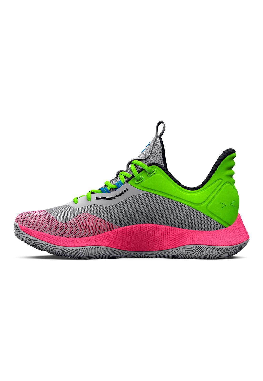 Zapatilla Basket UA Curry Hovr Splash 2 Unisex Gris-1