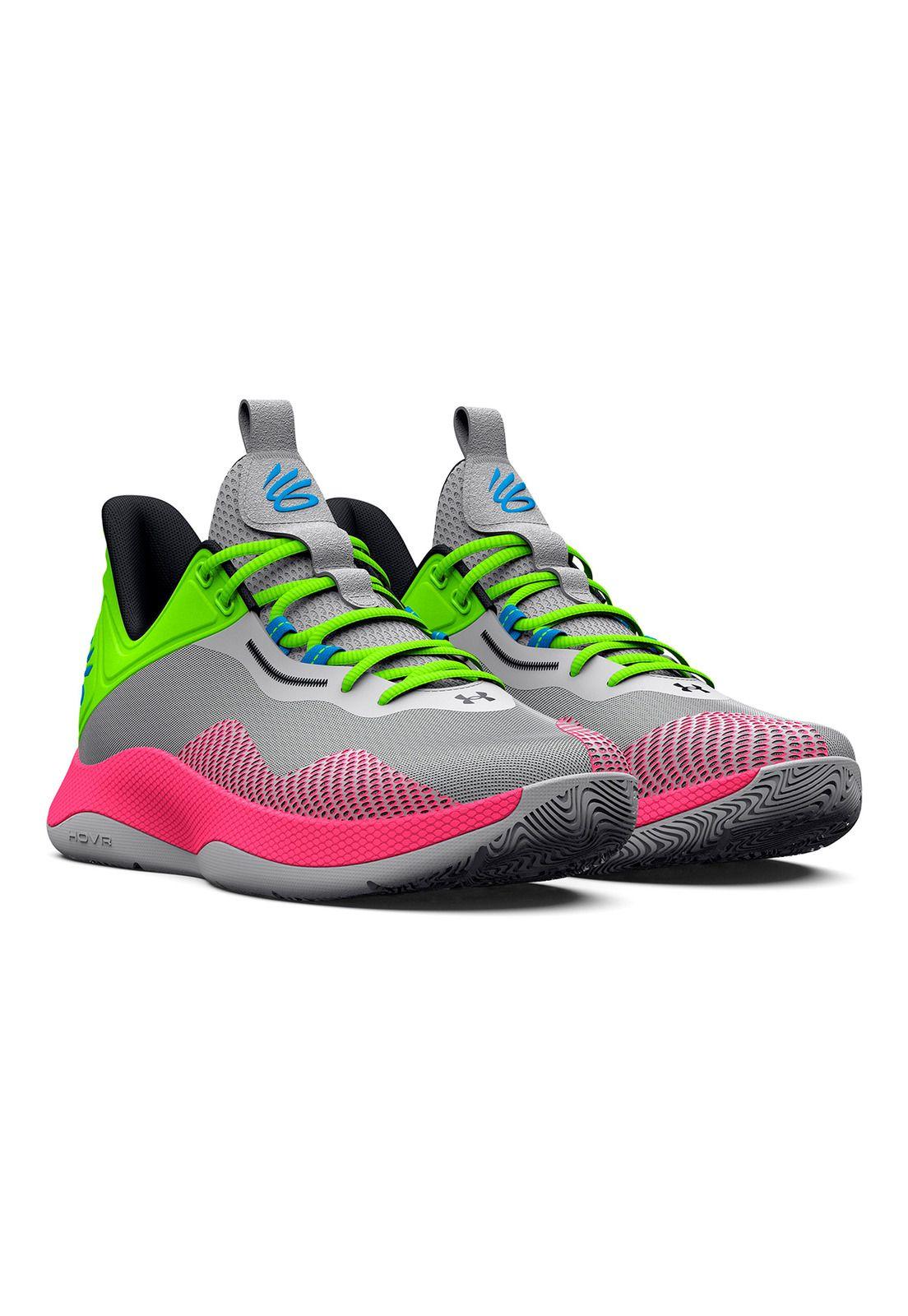 Zapatilla Basket UA Curry Hovr Splash 2 Unisex Gris-5
