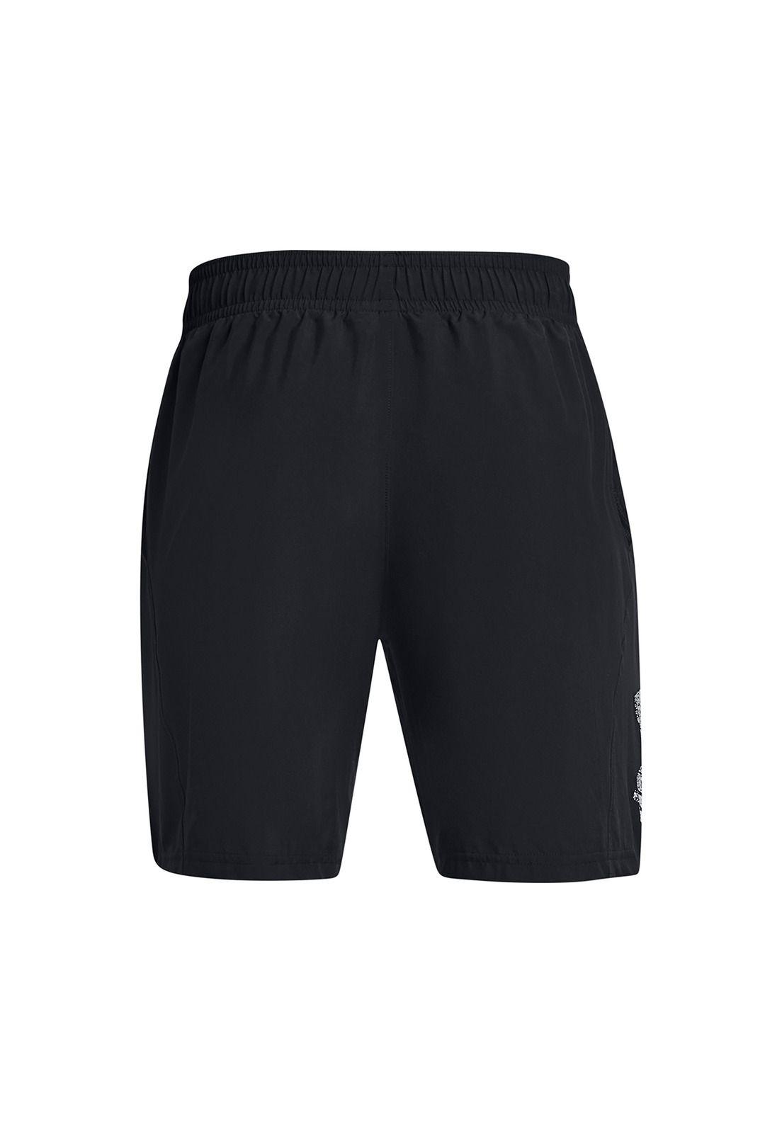Shorts UA Woven para Hombre Negro-1