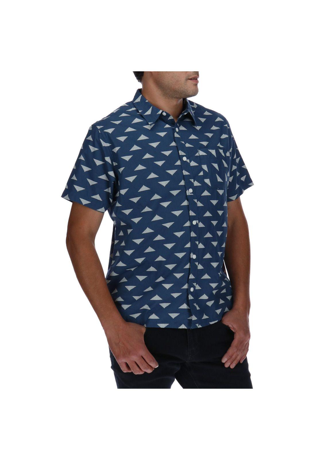 Camisa Hombre Foundation Triangle Ao Azul-3