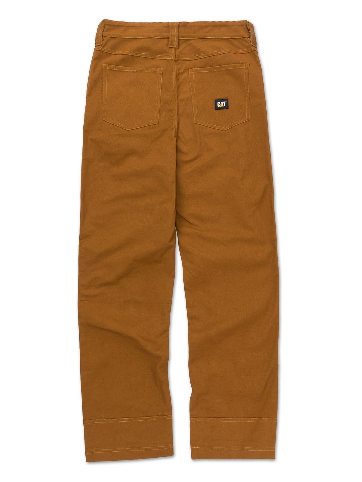 Pantalón Tiro Medio Casual Hombre BRUSH PANT Café-1