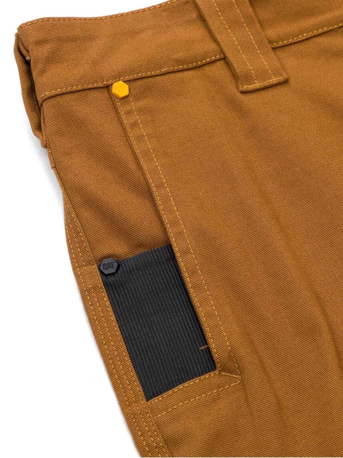 Pantalón Tiro Medio Casual Hombre BRUSH PANT Café-4