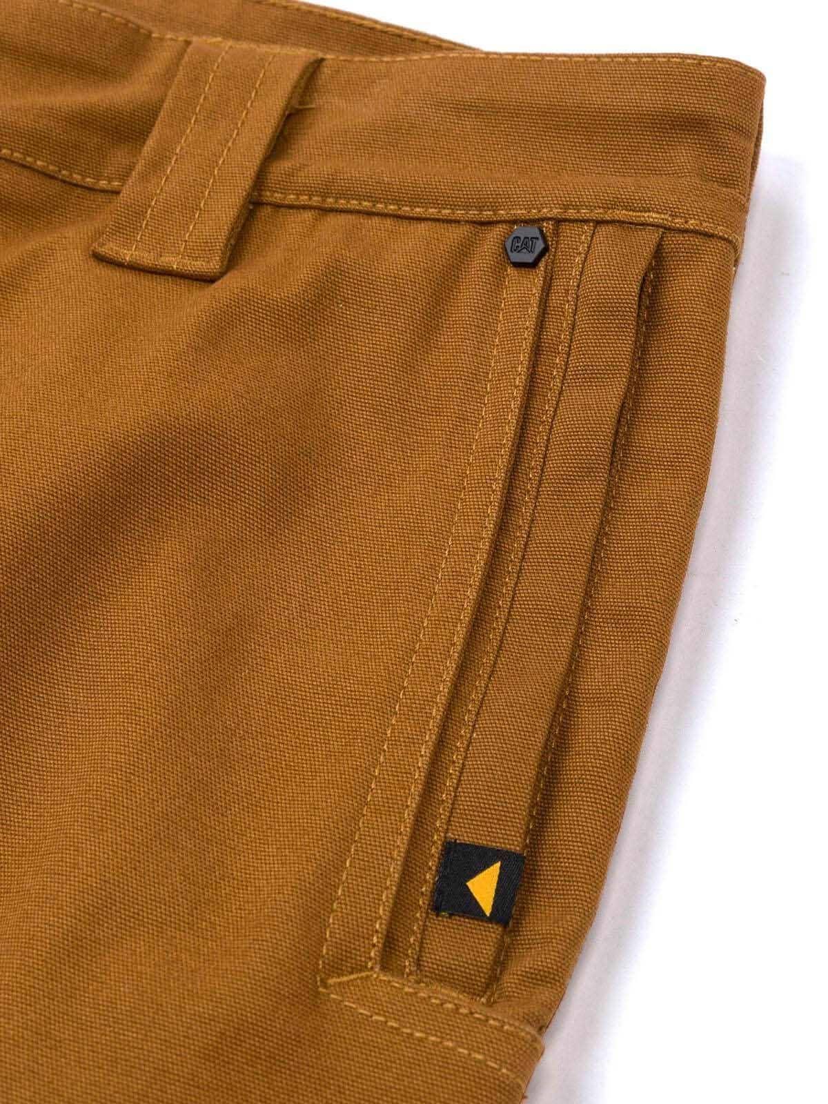 Pantalón Tiro Medio Casual Hombre BRUSH PANT Café-5