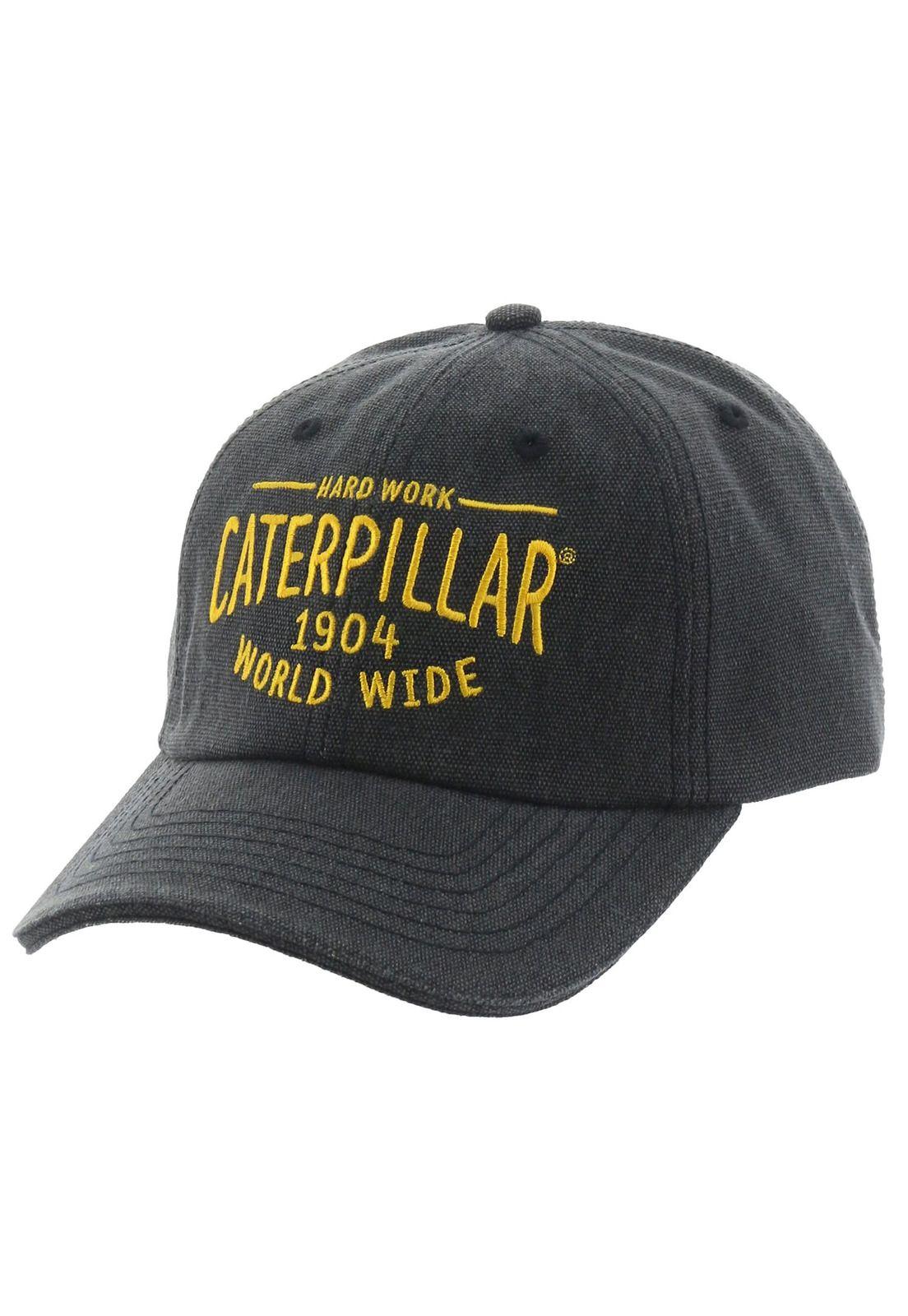 Jockey Hombre Caterpiller World Wide Cap Negro-0