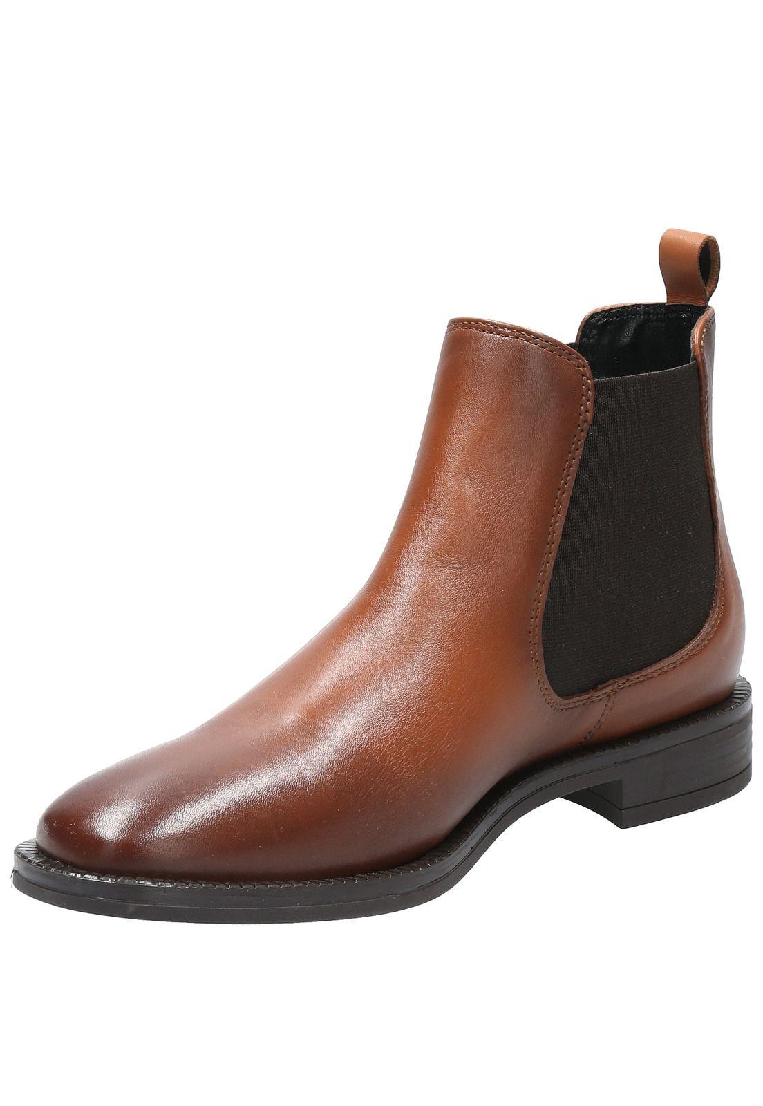 Botin Cuero Mujer Dafne Café-4