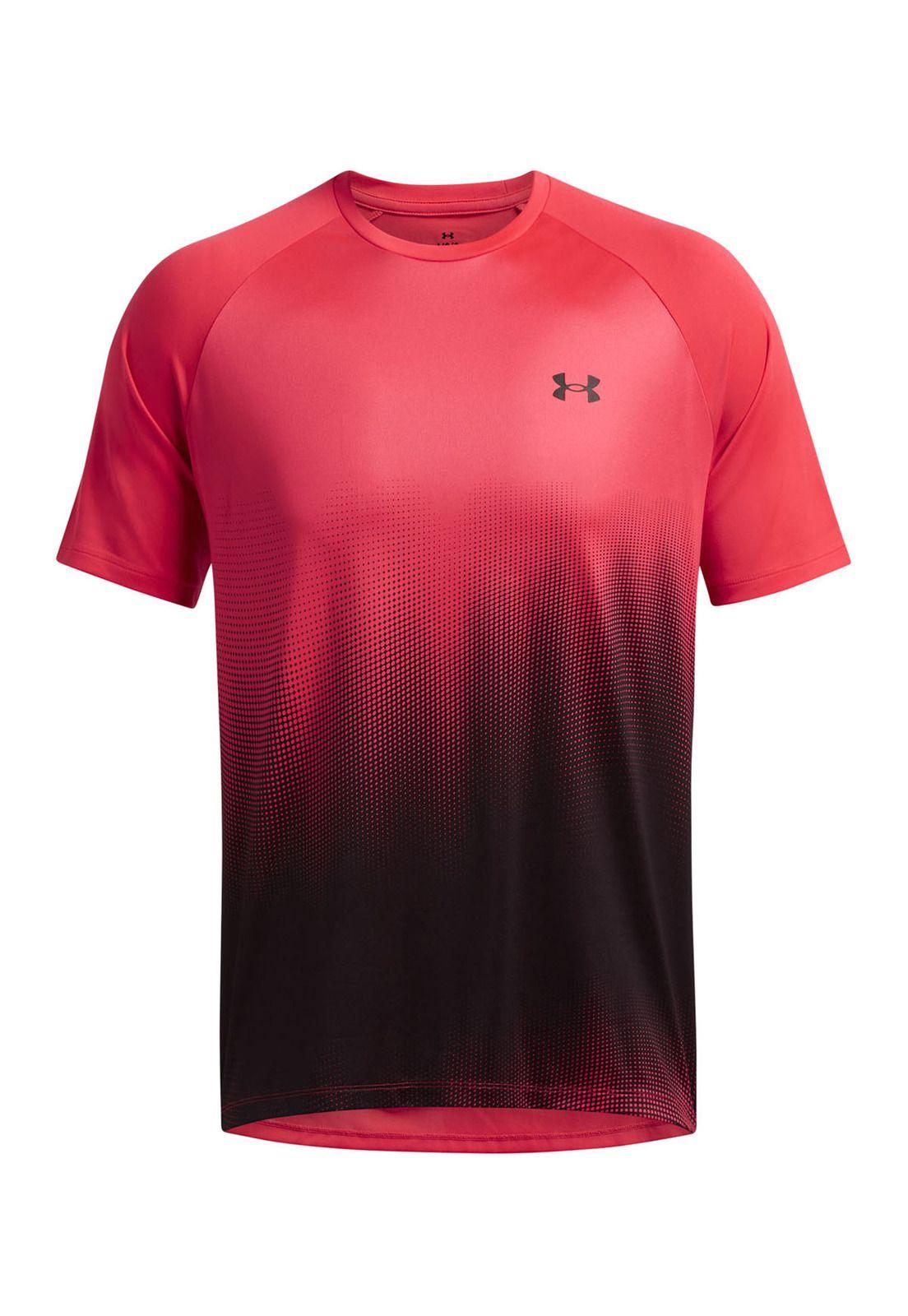 Polera manga corta Tech Fade hombre Rojo-0