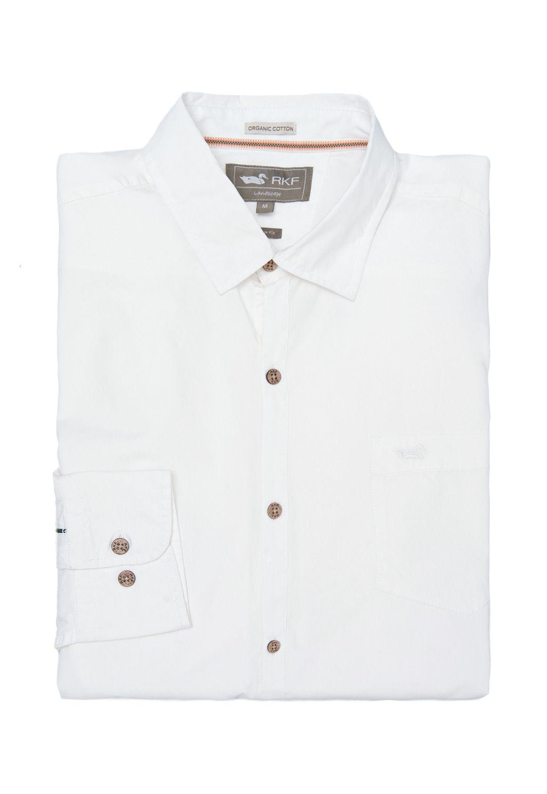 Camisa M/L Hombre Galiton Blanco-3