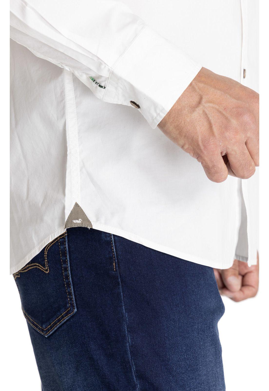 Camisa M/L Hombre Galiton Blanco-7