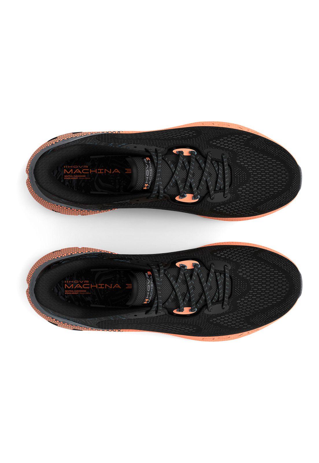 Zapatilla run UA HOVR Machina 3 Run Like A hombre Negro-4