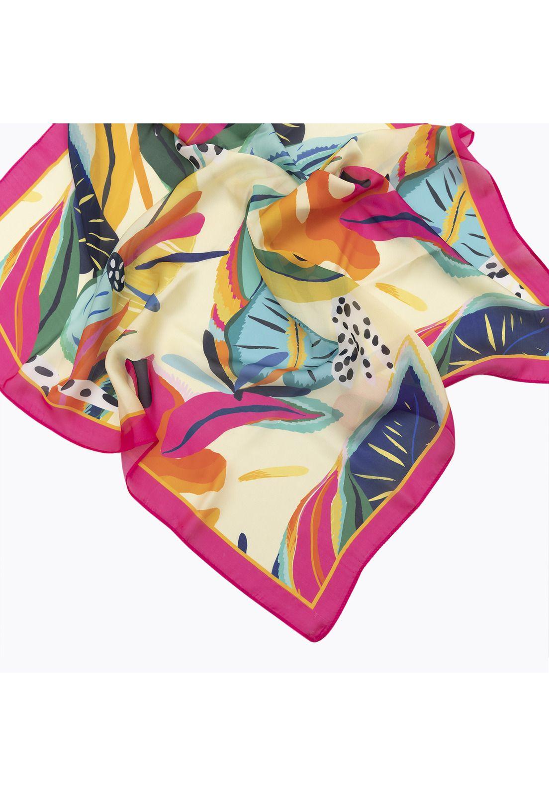 Pañuelo Color Scarf Rosado Mujer-2