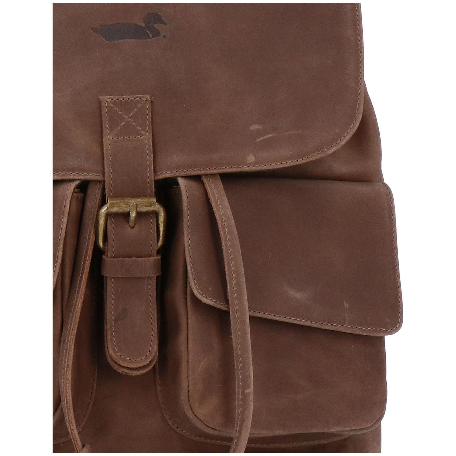 Mochila Cuero Mujer Rfcd RKF Backpack Café-3