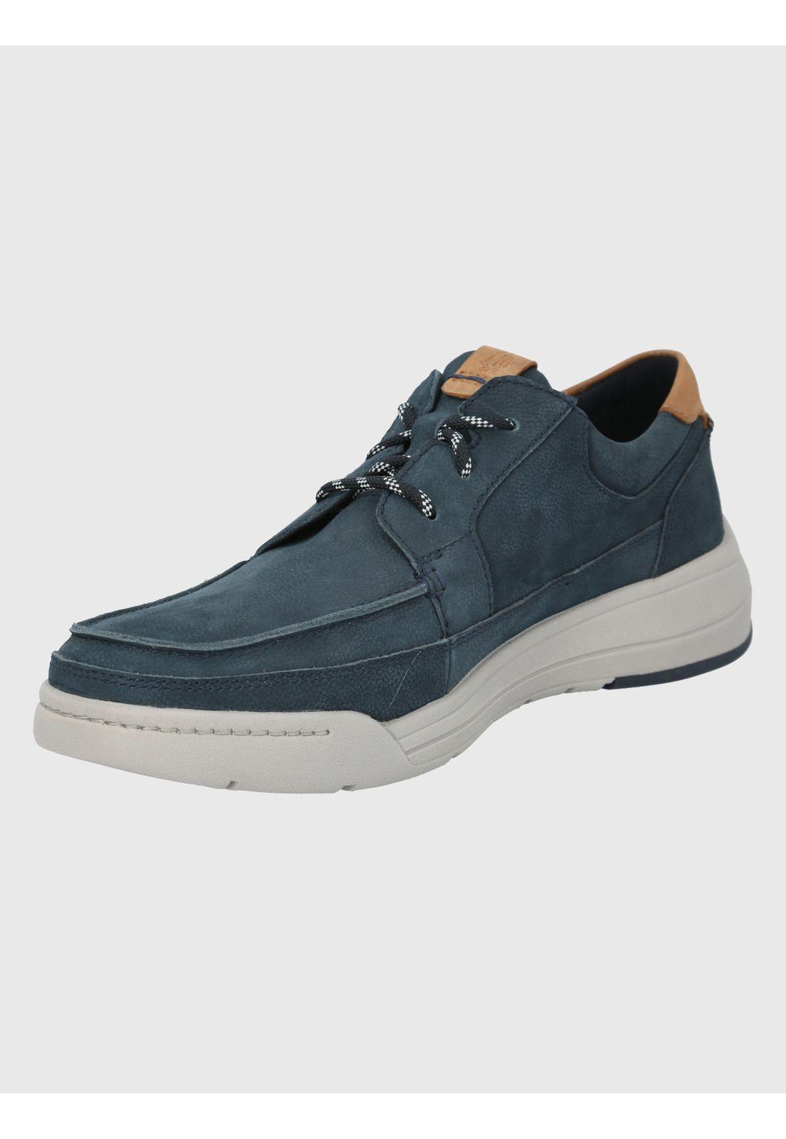 Zapato Cuero Azul Oscuro Hombre Fontier -3
