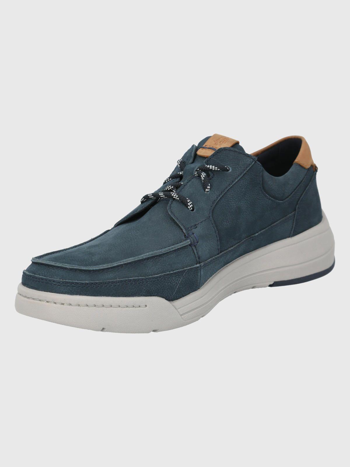 Zapato Cuero Azul Oscuro Hombre Fontier -3