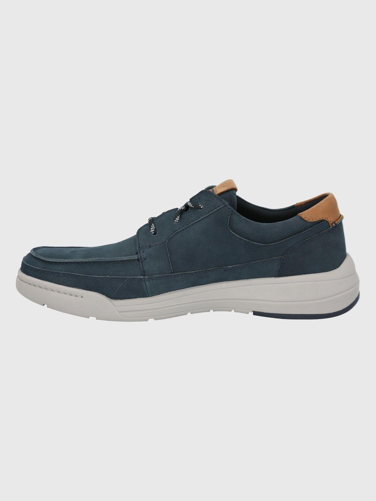 Zapato Cuero Azul Oscuro Hombre Fontier -4