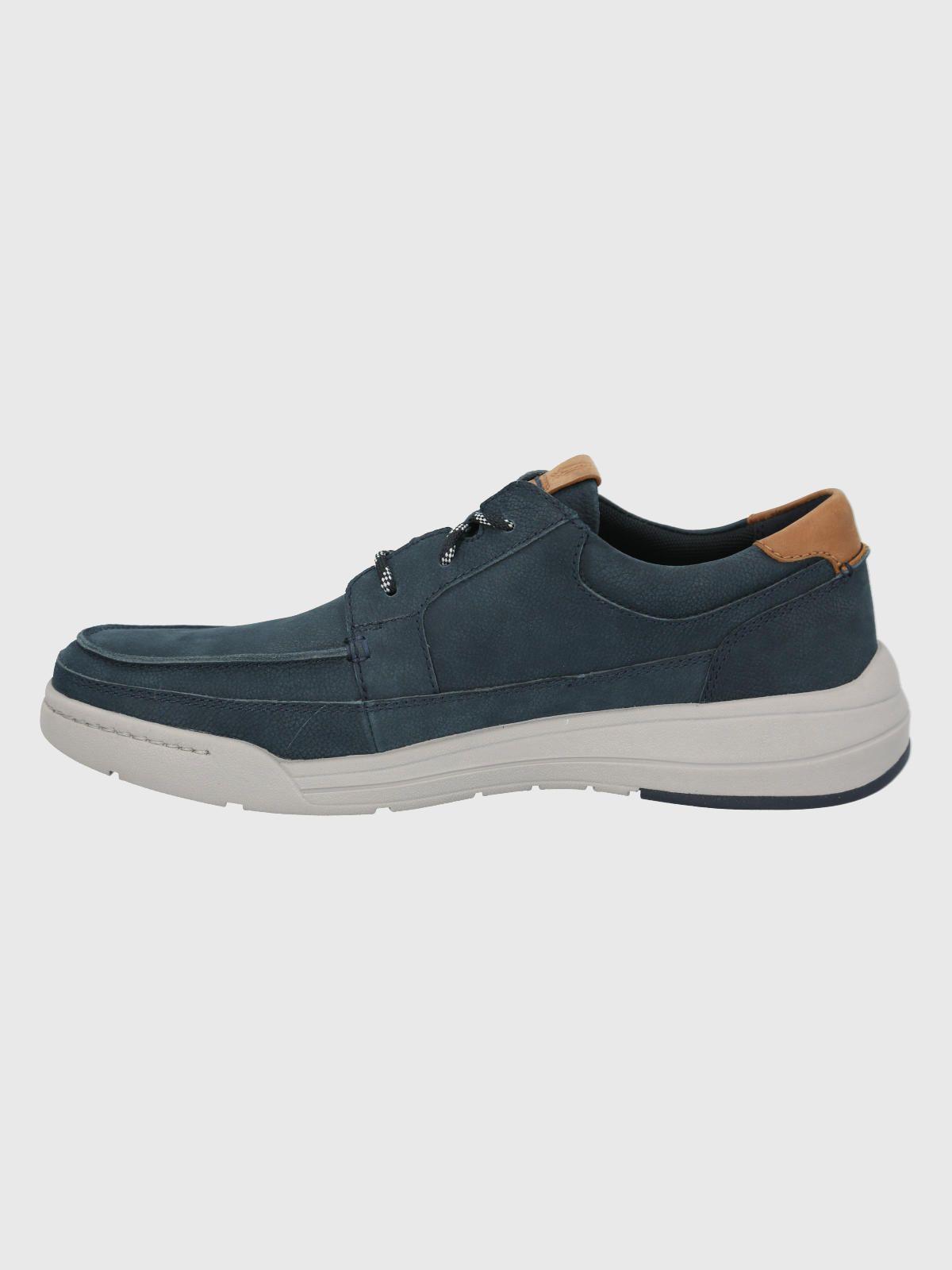 Zapato Cuero Azul Oscuro Hombre Fontier -4