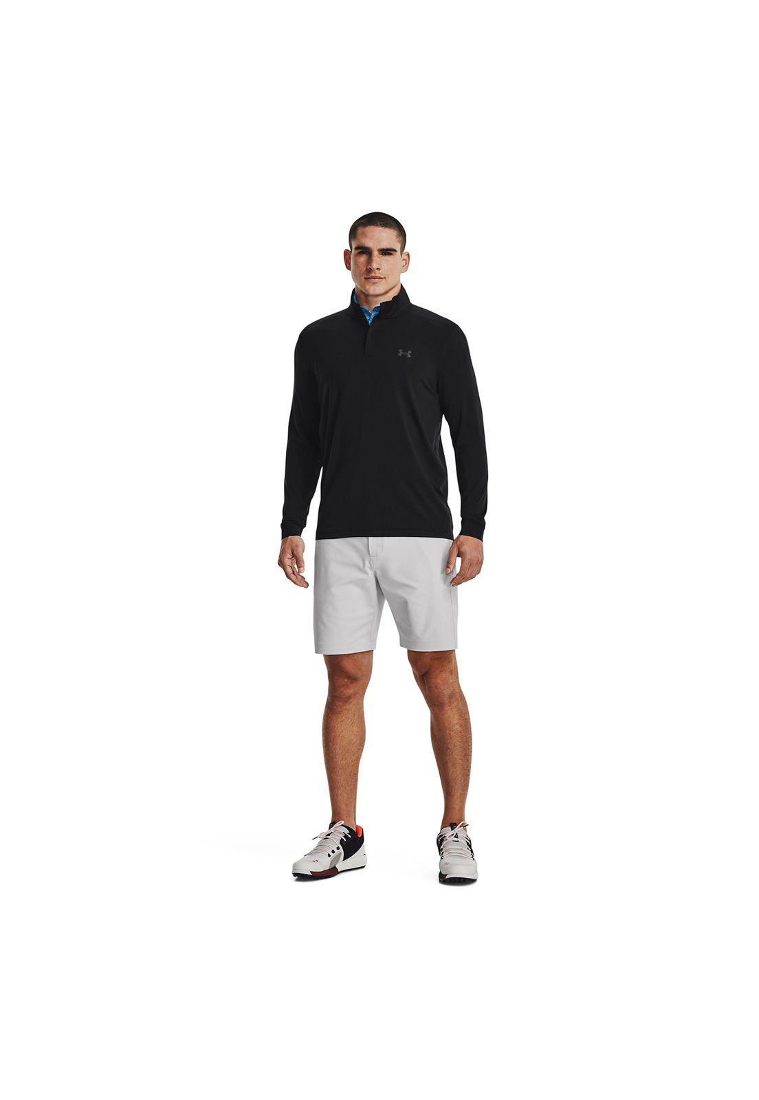 Polerón Golf Play Off ¼ Zip Negro Hombre-5