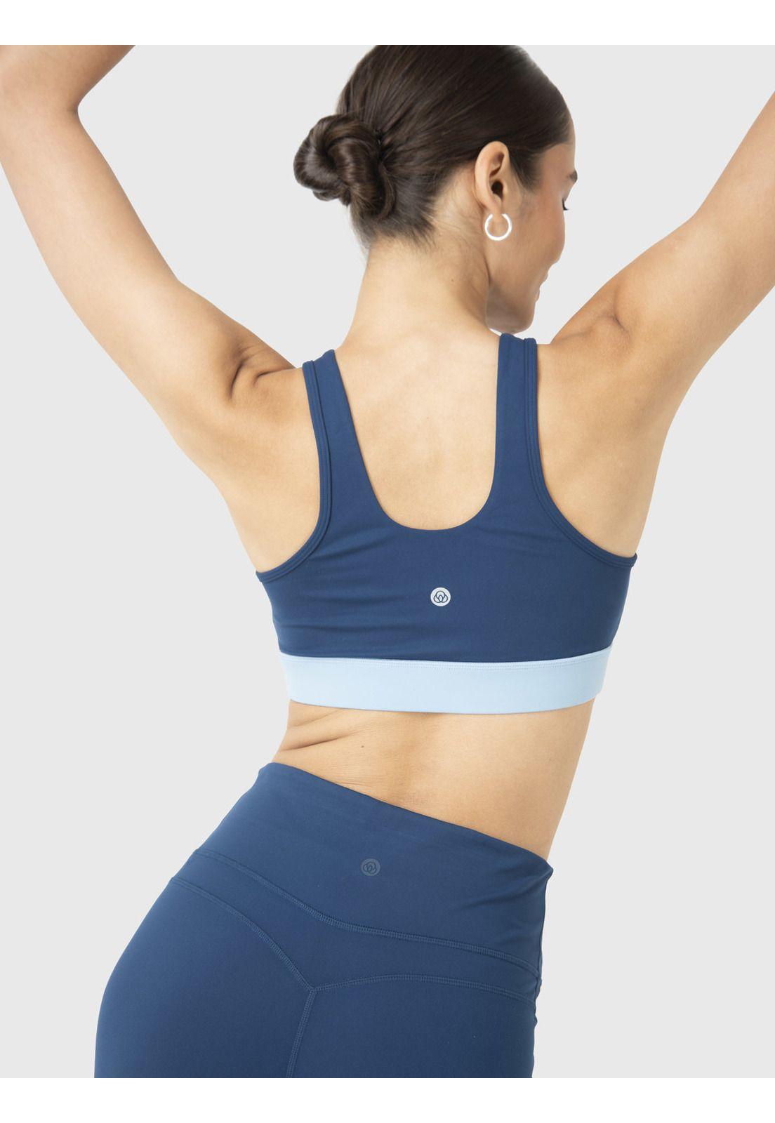 Peto Deportivo Mujer Keyhole Azul-1