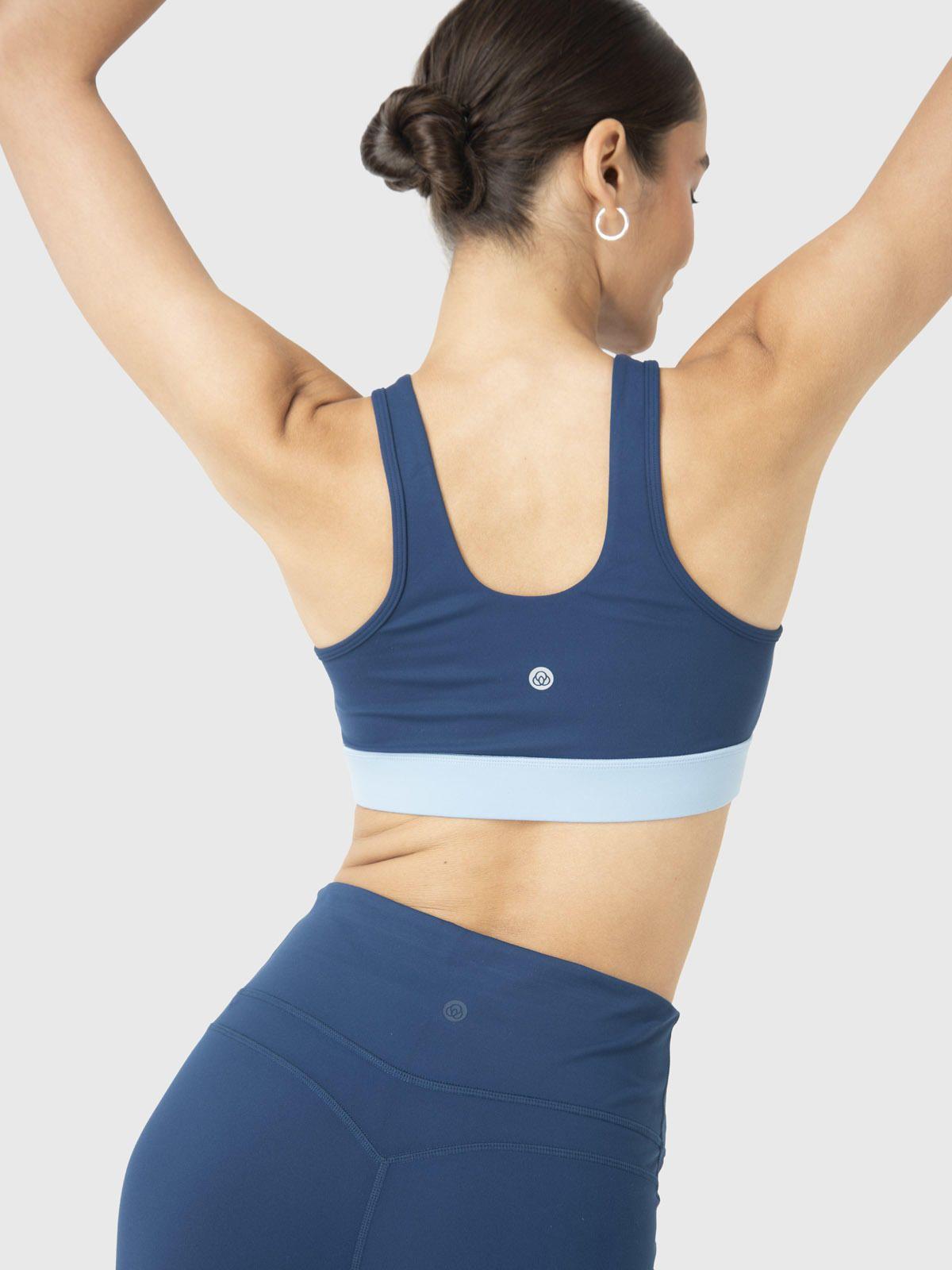 Peto Deportivo Mujer Keyhole Azul-1