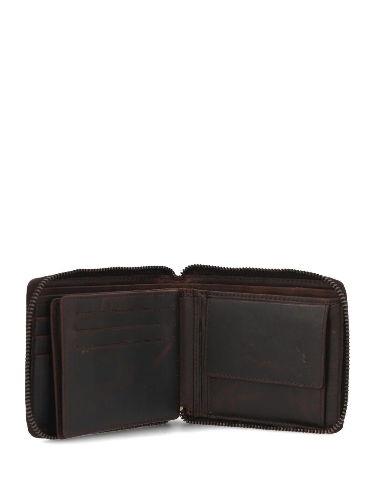 Billetera Cuero Hombre St Gray Zip Café-5