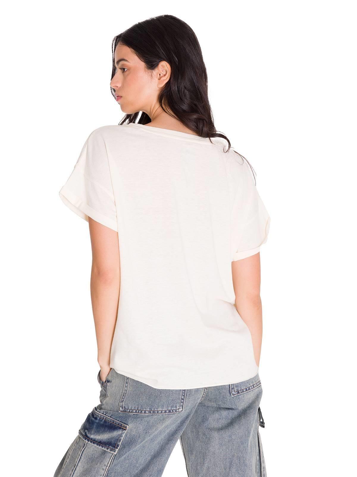 Polera Relaxed Danny Graphic 2 Mujer Blanca-3
