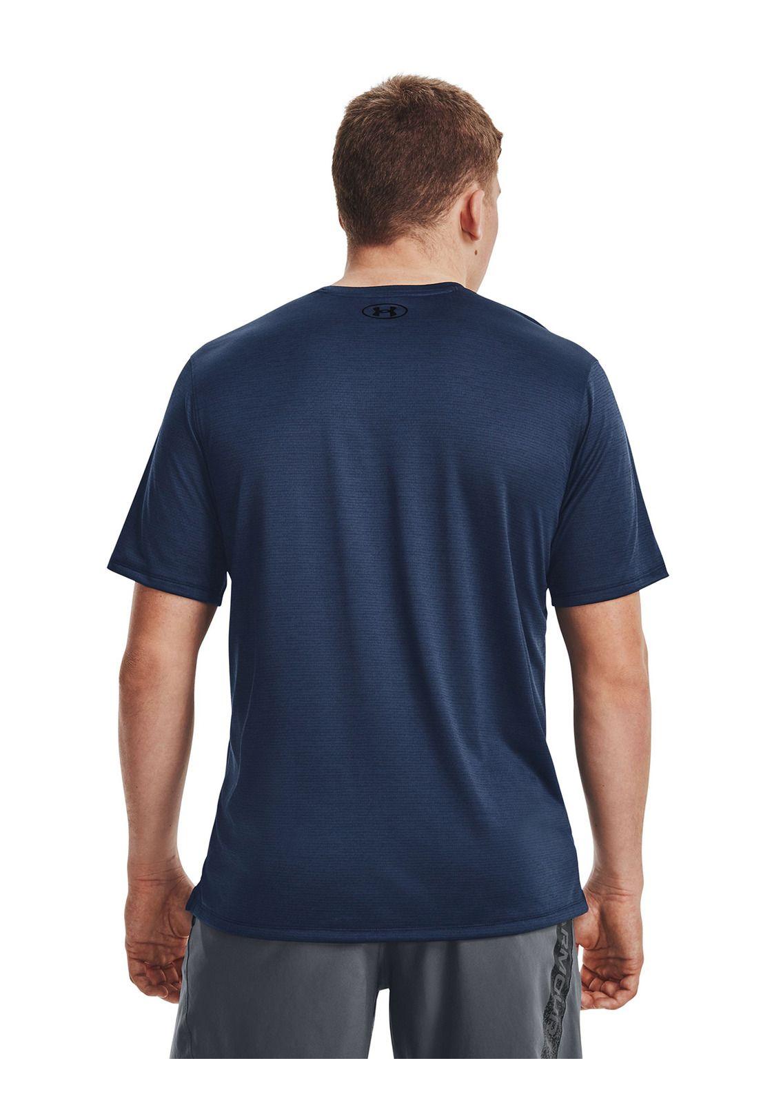 Polera UA Tech Vent hombre Azul-4