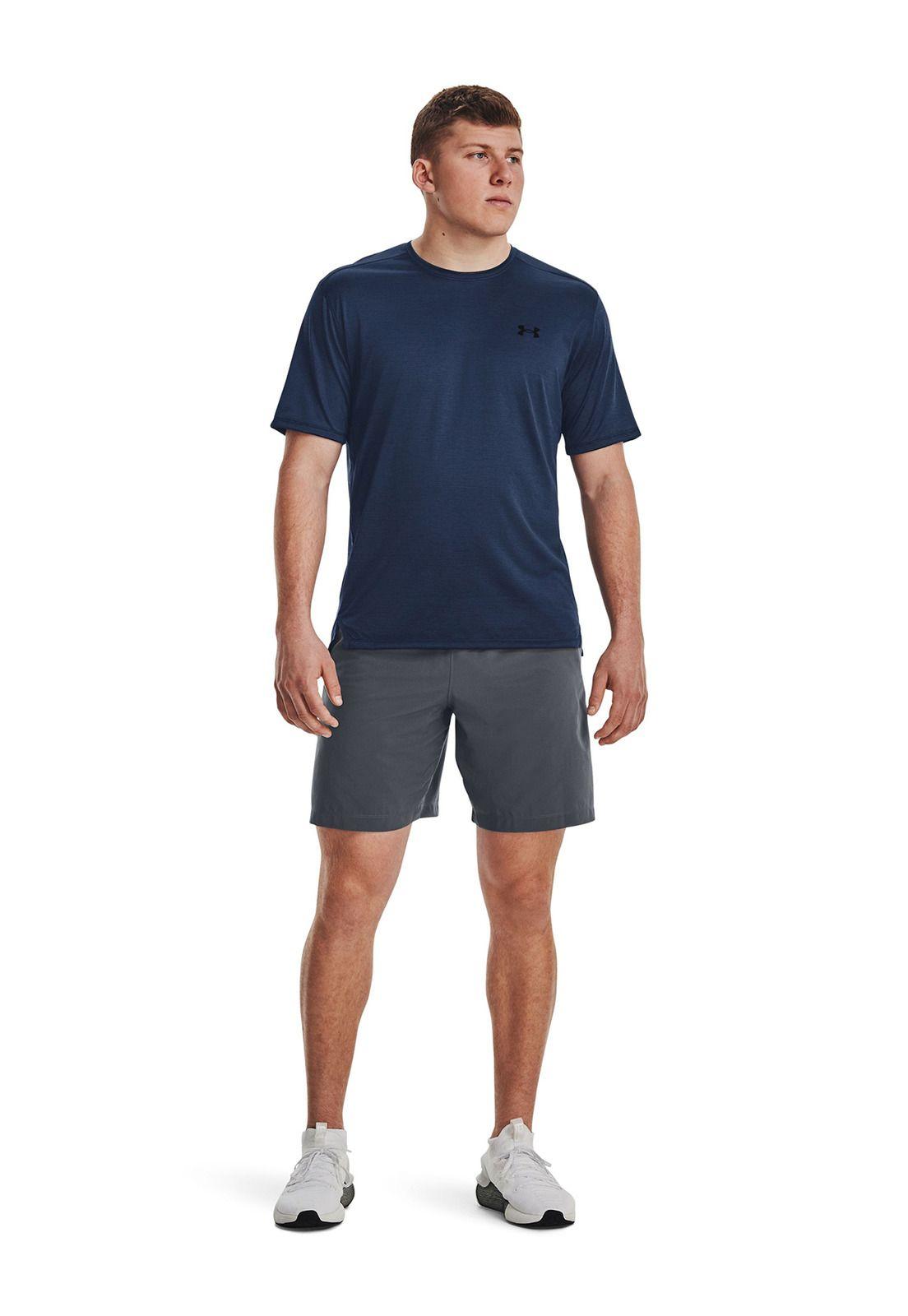 Polera UA Tech Vent hombre Azul-5