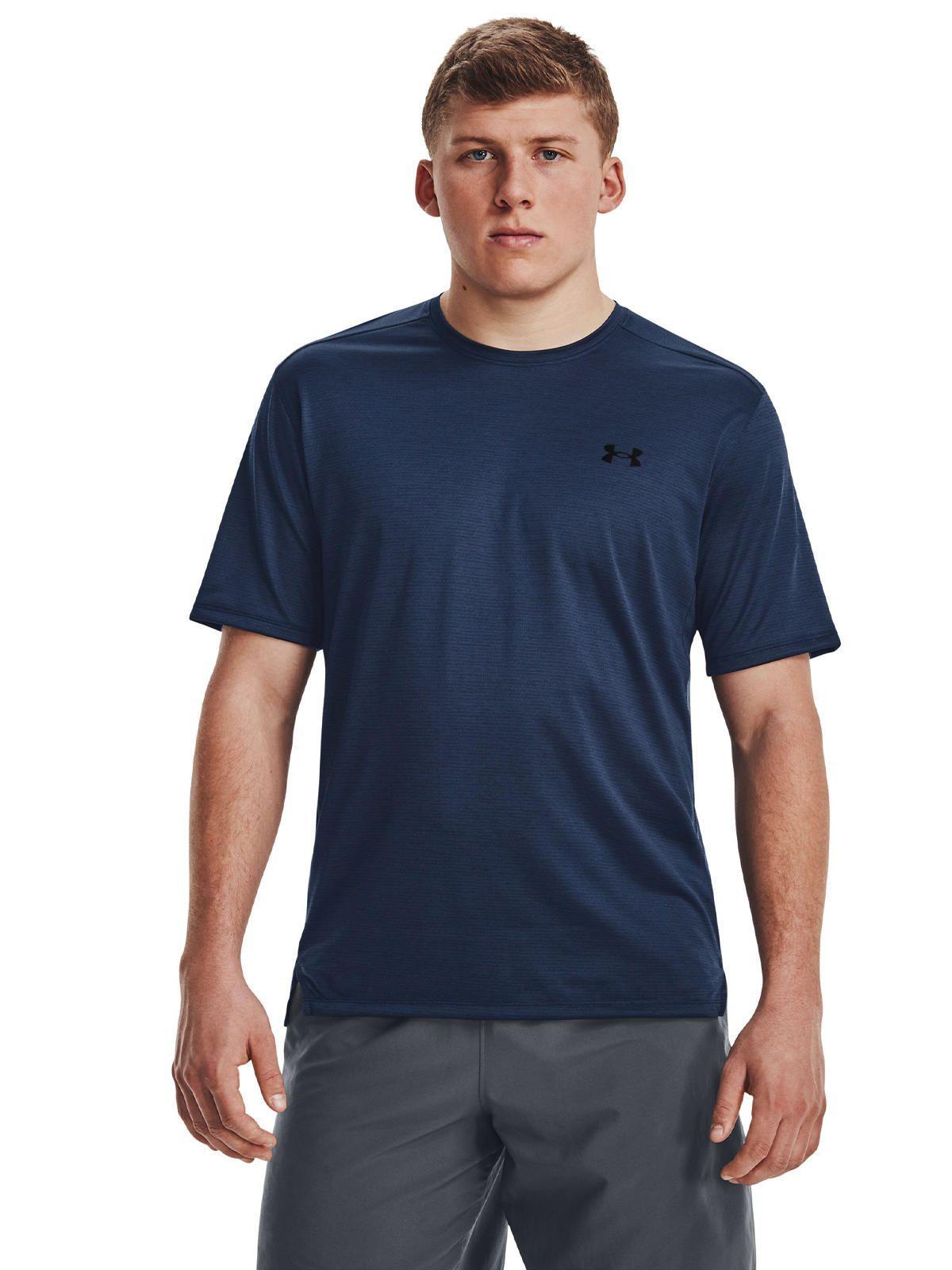 Polera UA Tech Vent hombre Azul-3